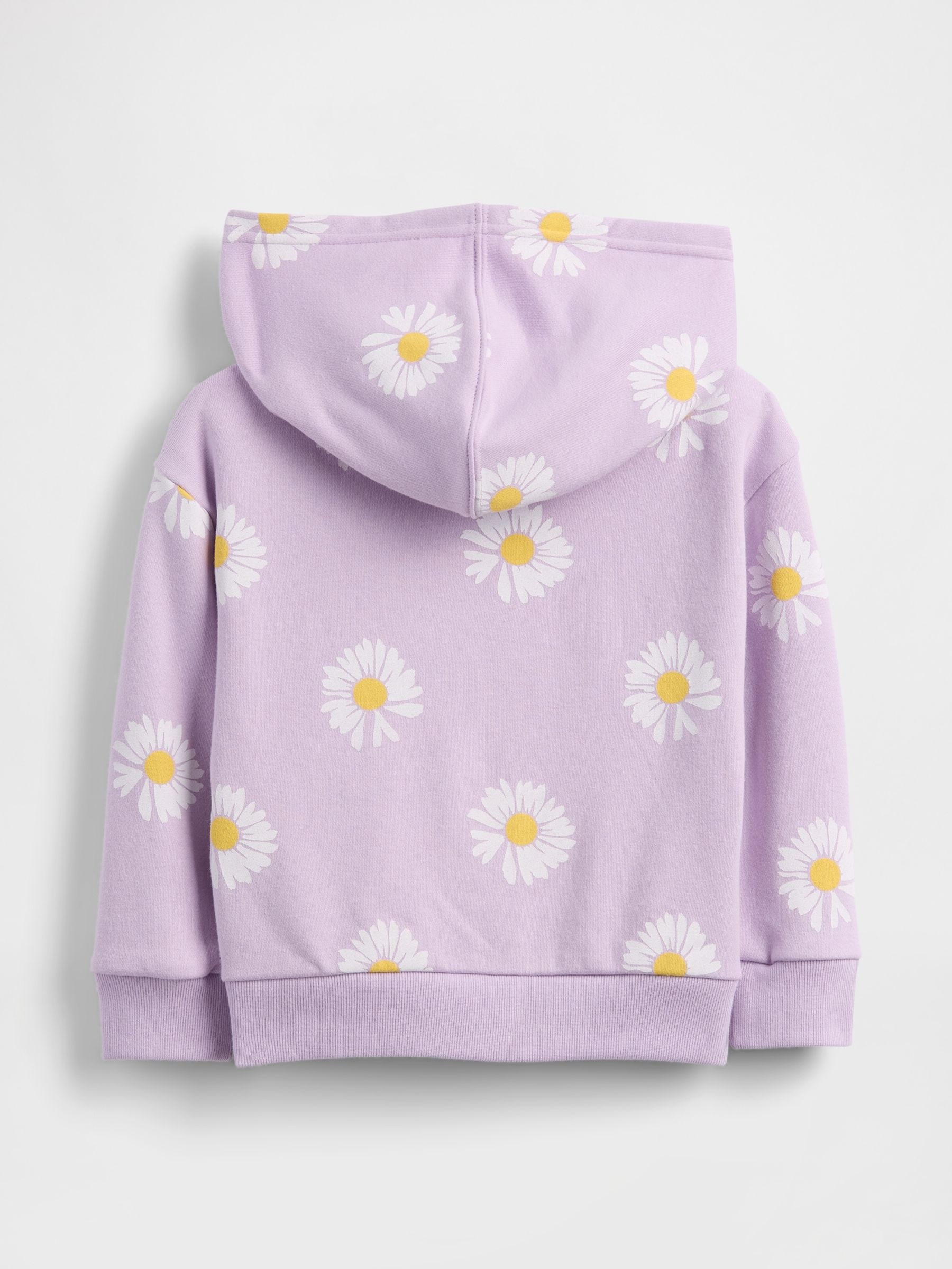 Purple Daisy Relaxed Logo French Terry Zip Hoodie - Image 6 of 7