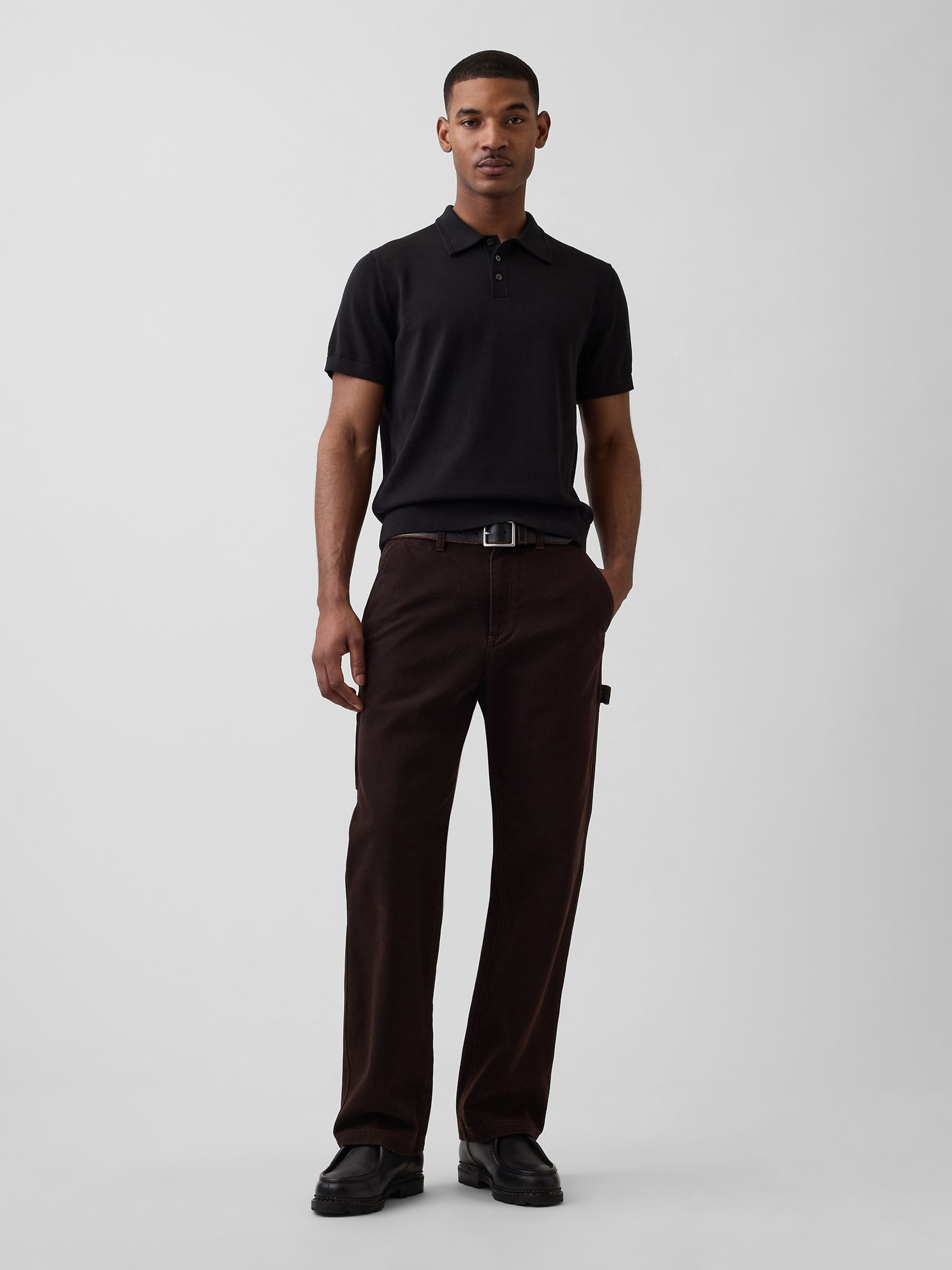 Black Classic Polo Jumper - Image 3 of 4