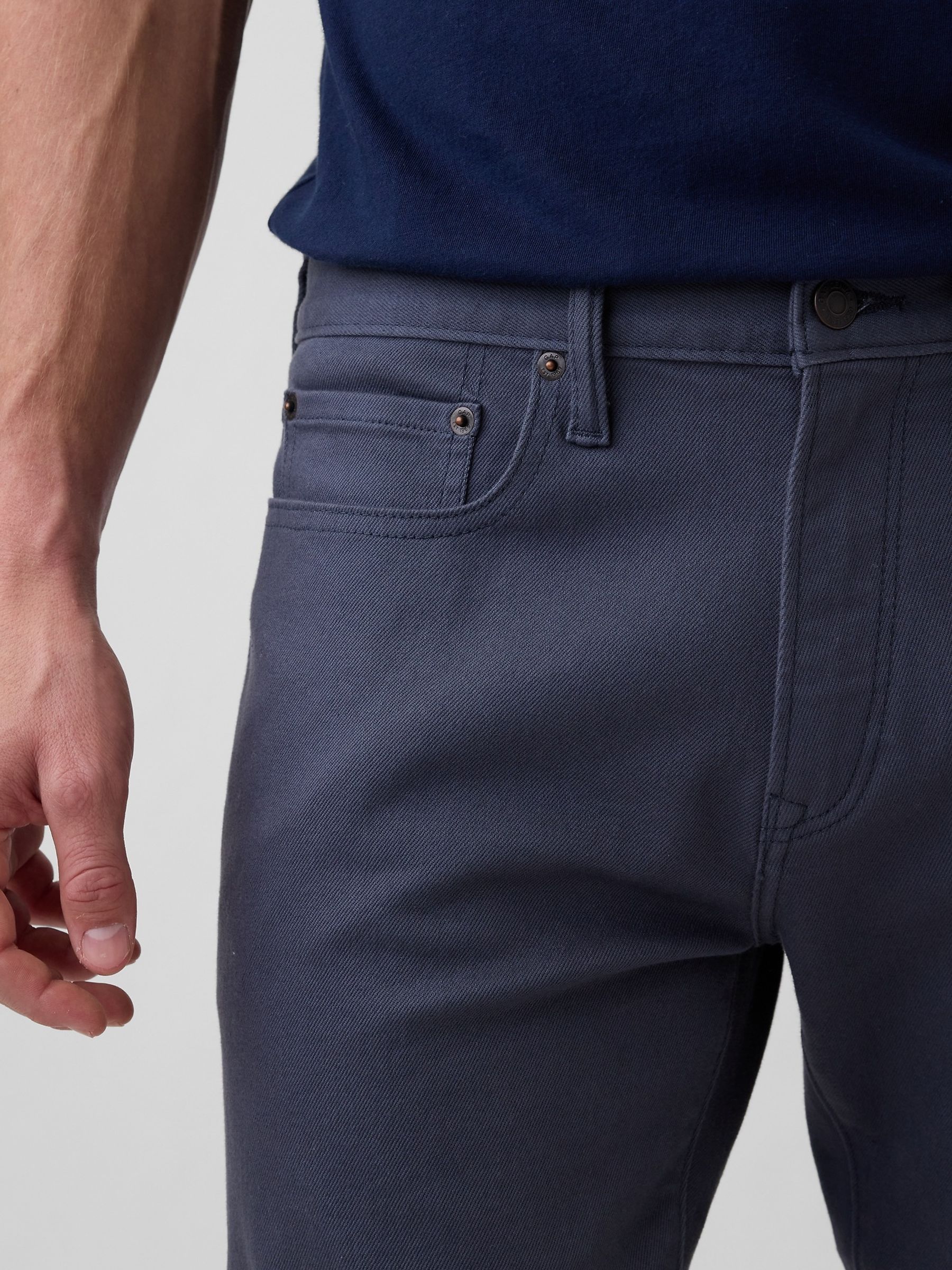 Steel Blue Slim Soft Wear Jeans - Image 5 of 6