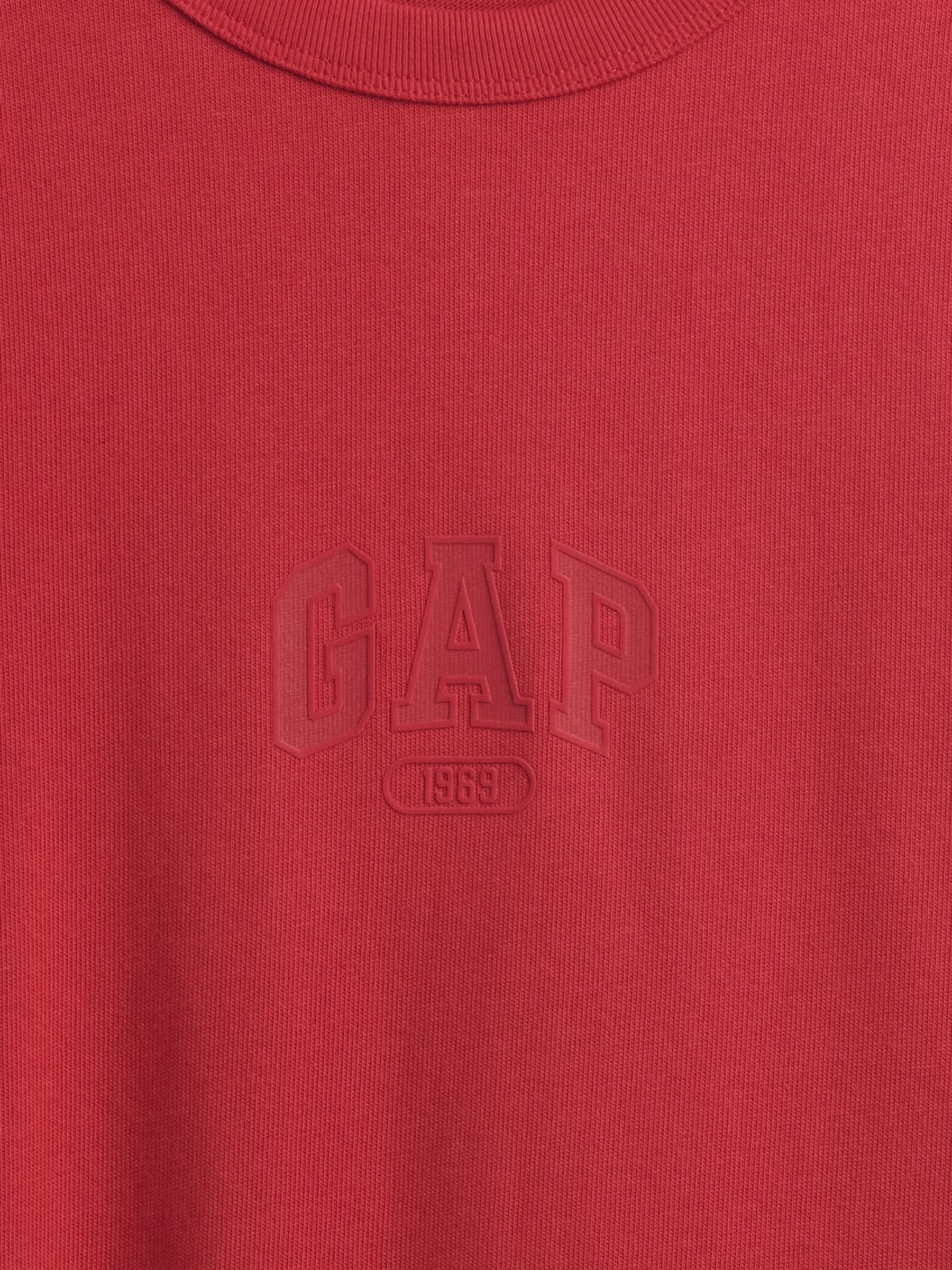 Red Heavyweight Relaxed 1969 Logo Boxy T-Shirt - Image 4 of 4