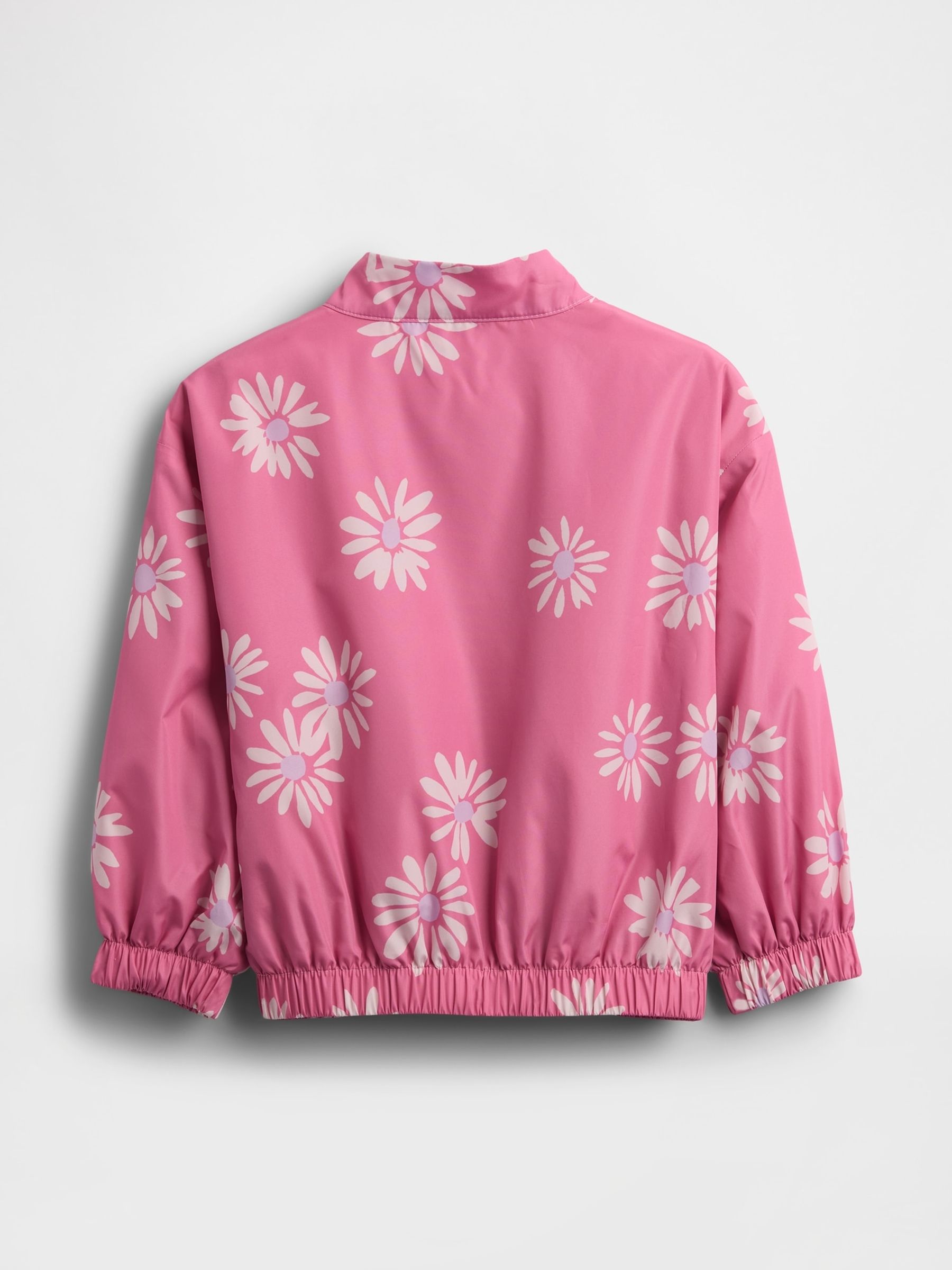 Pink Floral Windbreaker Jacket - Image 2 of 3