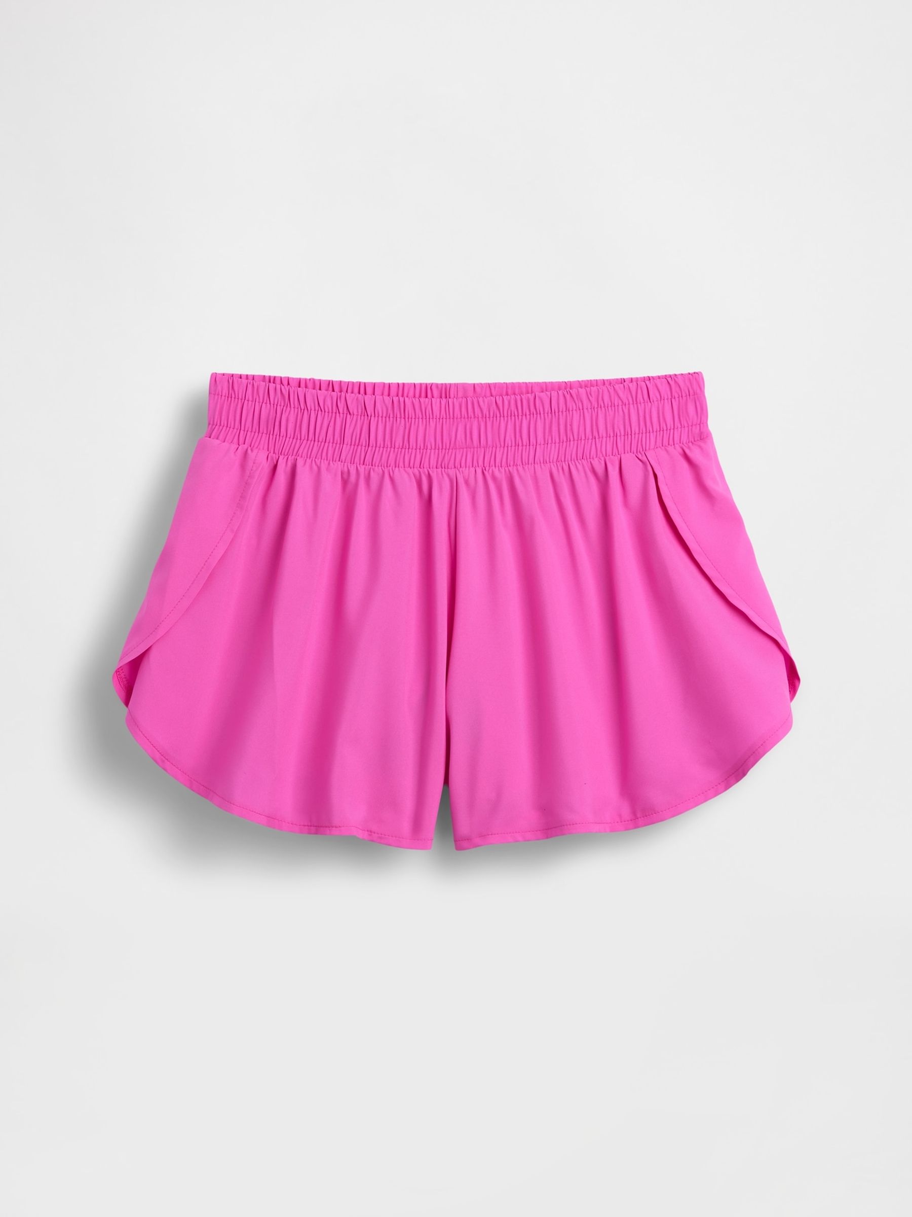 Pink Quick-Dry Butterfly-Hem Run Shorts - Image 4 of 5