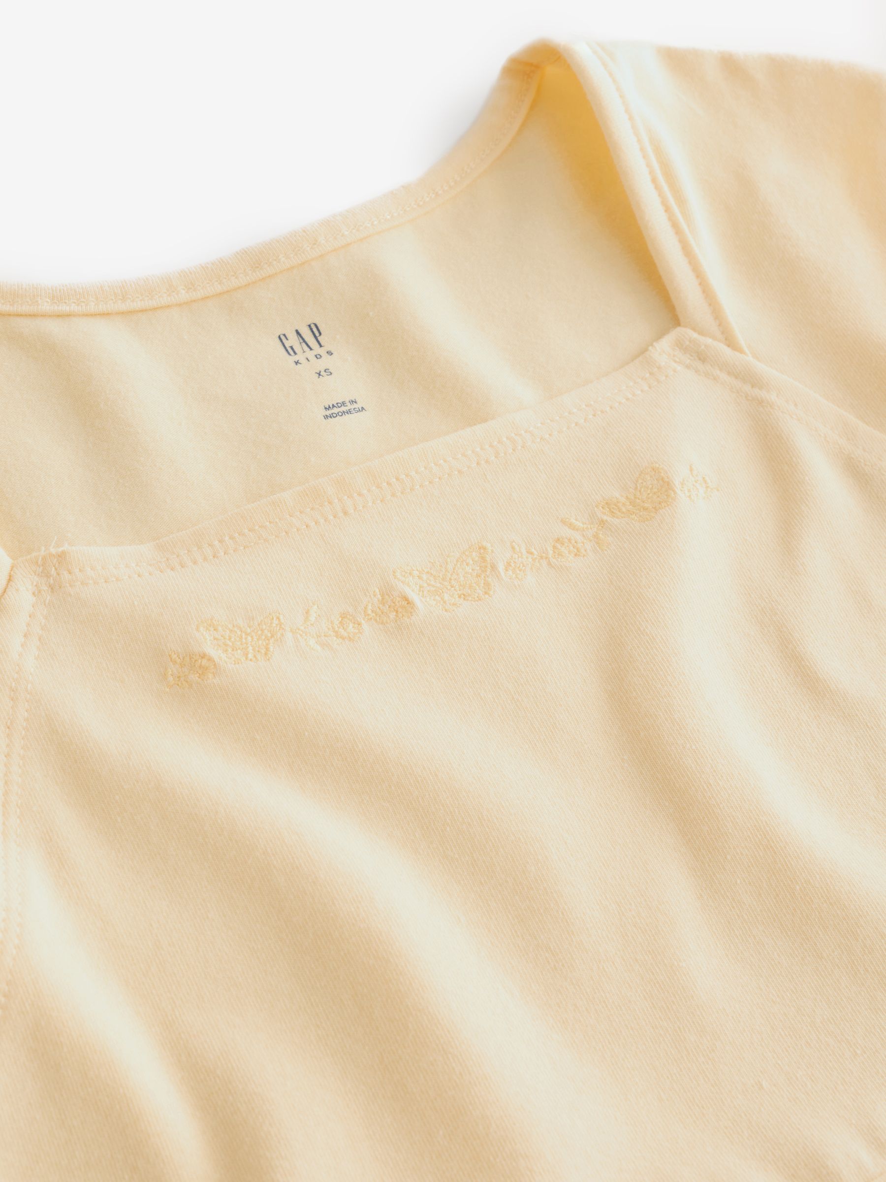 Yellow Jersey Square-Neck Dress - Image 4 of 4