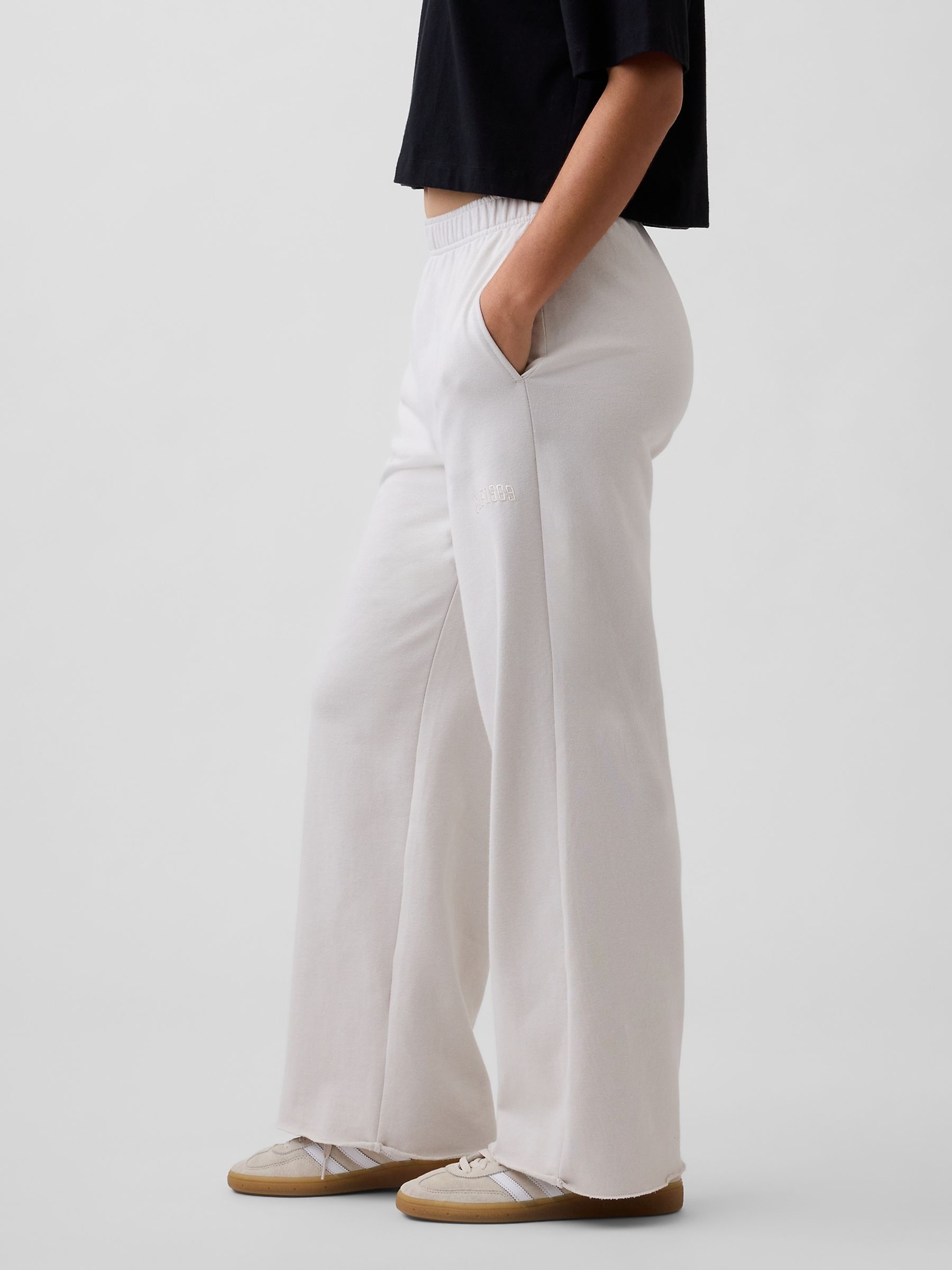 White VintageSoft Terry Logo Joggers - Image 3 of 5