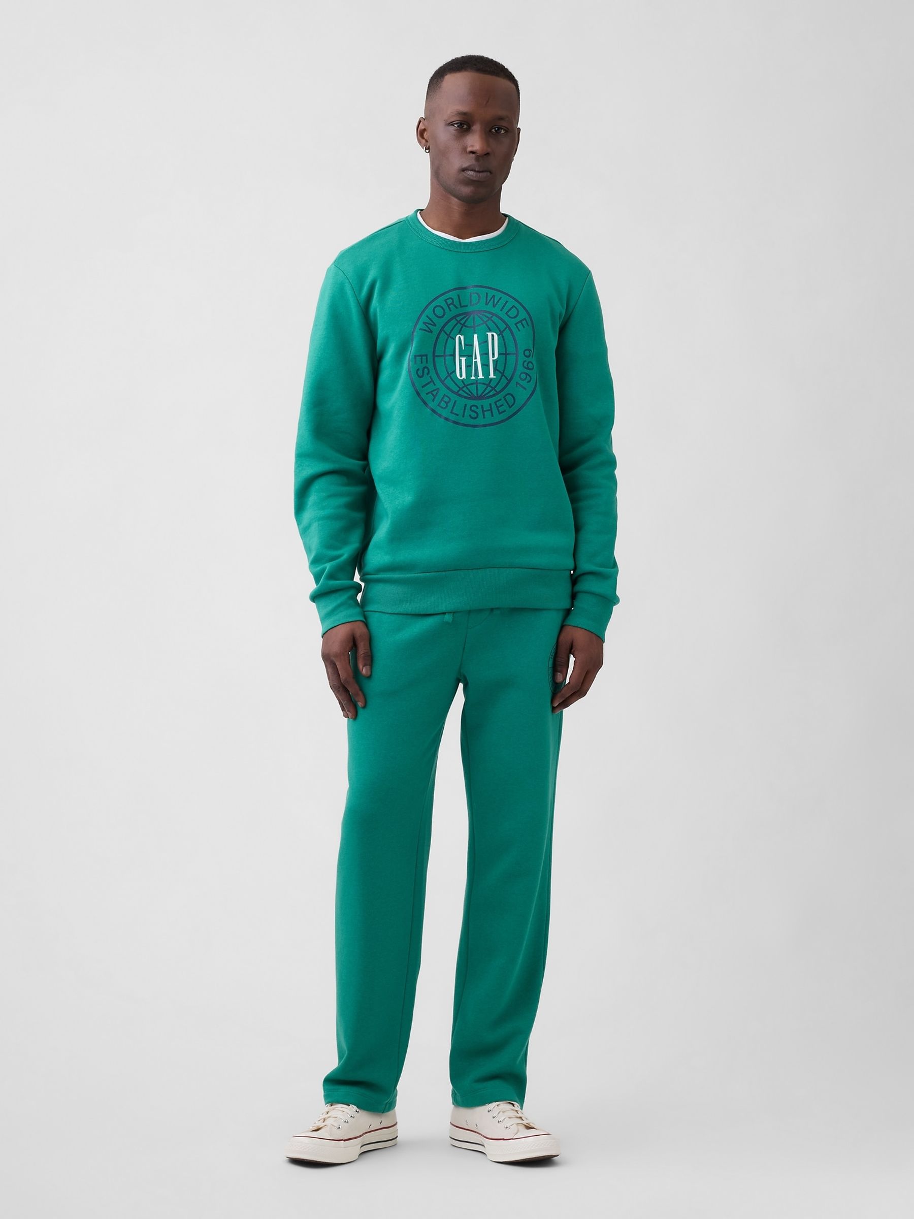 Green Relaxed Graphic Sweatshirt - Image 3 of 4