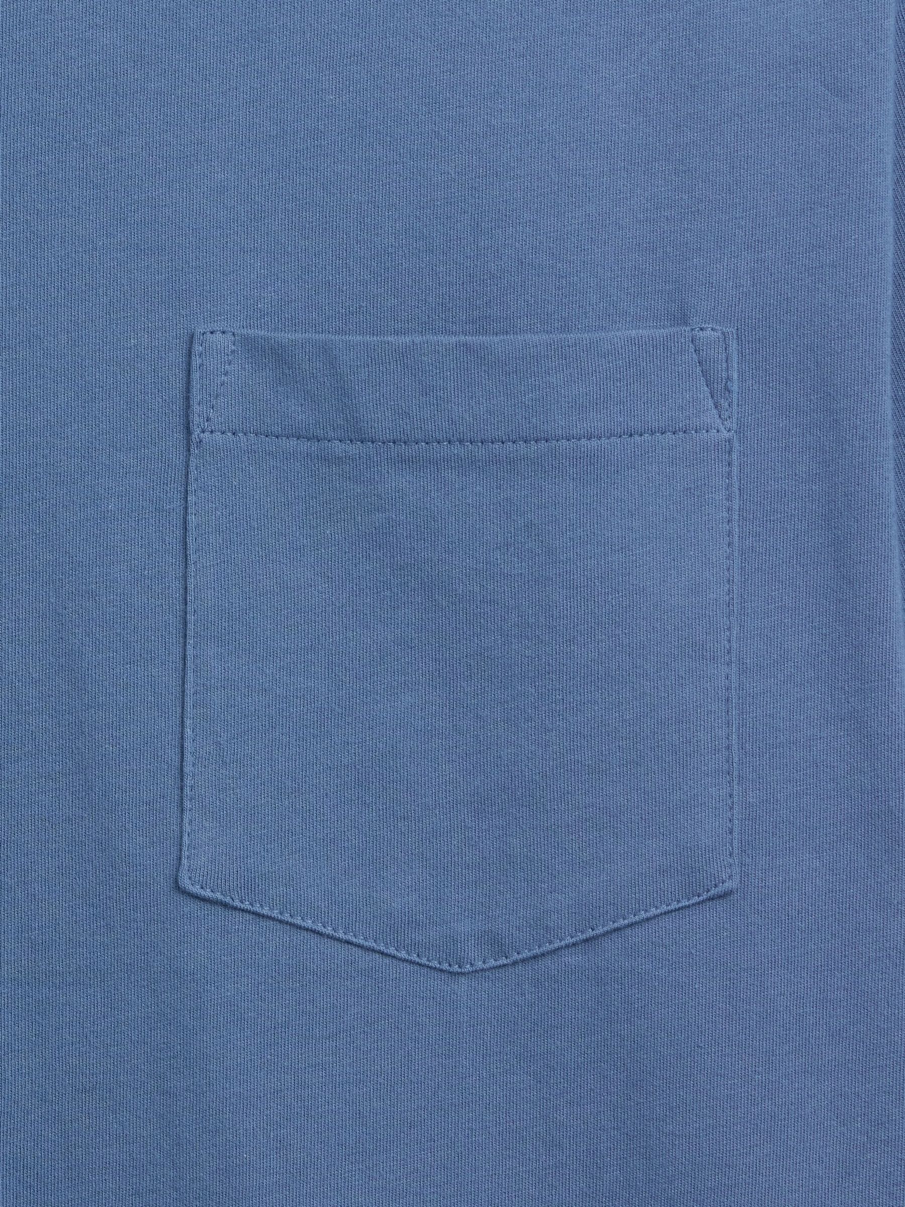 Gap Blue Everyday Soft Pocke T-shirt - Image 5 of 5