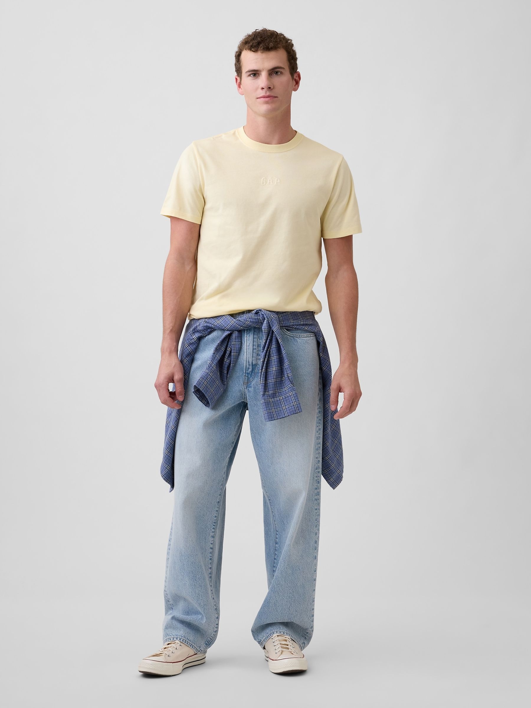Yellow Everyday Soft Mini Logo Short Sleeve T-Shirt - Image 3 of 4