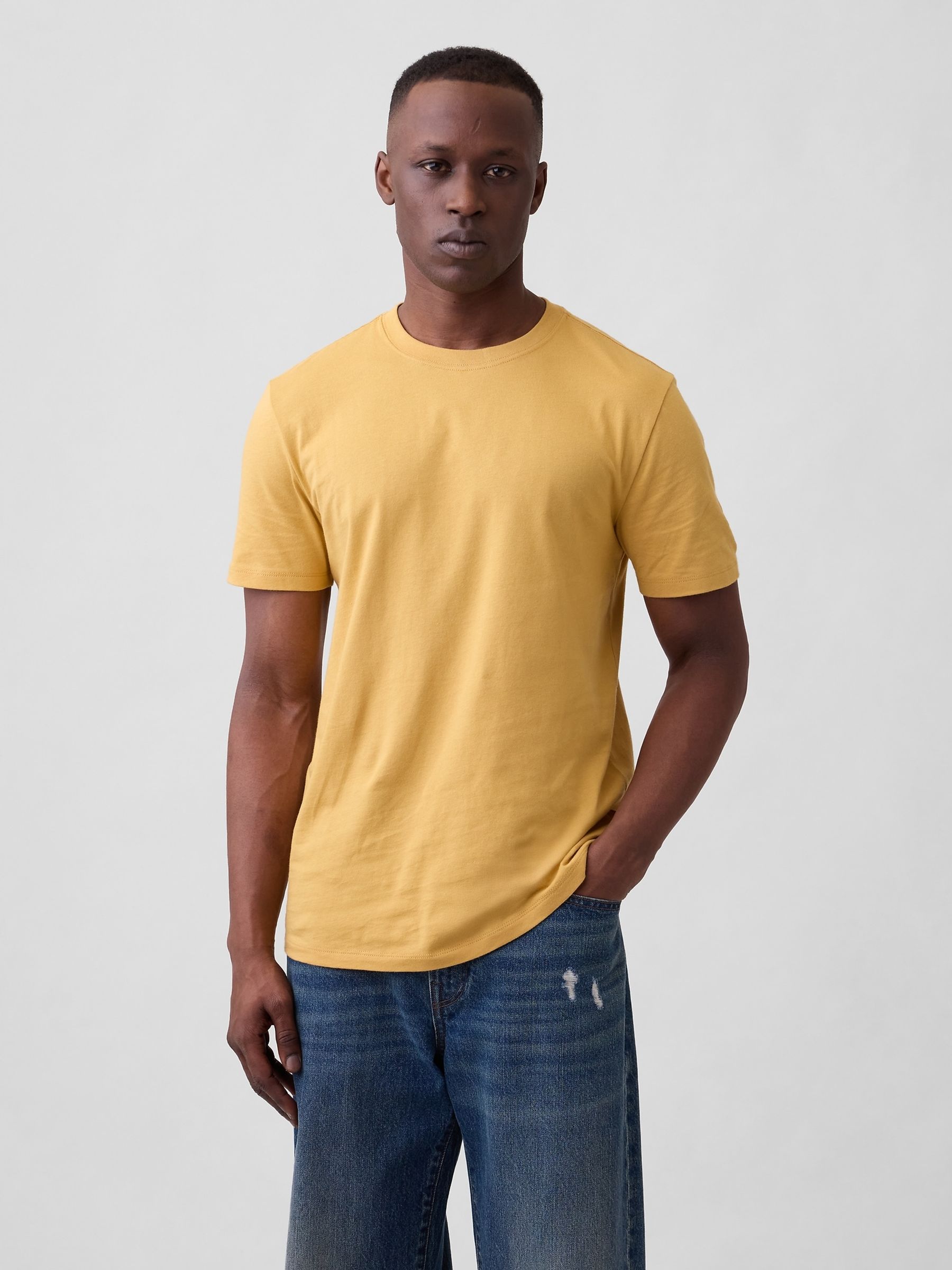 Yellow Everyday Soft Crew neck T-Shirt - Image 1 of 5
