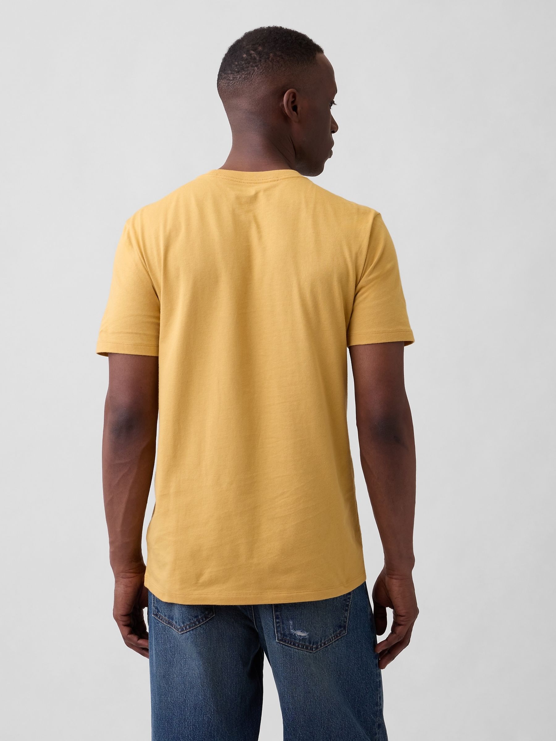 Yellow Everyday Soft Crew neck T-Shirt - Image 2 of 5 Yellow Everyday Soft Crew neck T-Shirt - Image 2 of 5