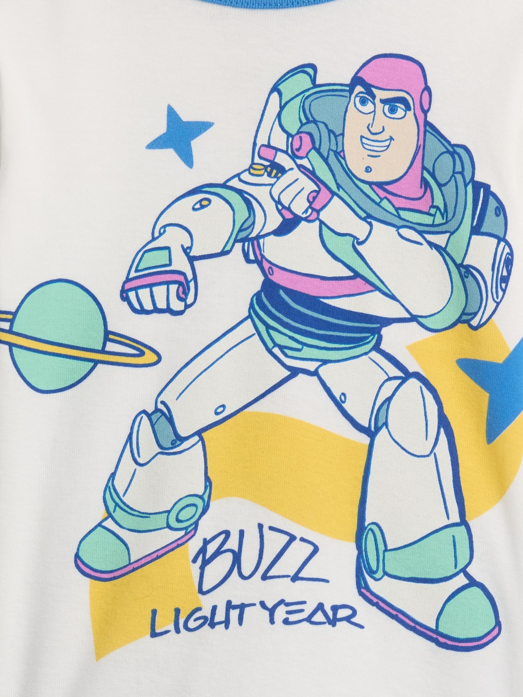 Blue Buzz Lightyear Disney Toy Story Cotton Pyjamas Set - Image 3 of 3 Blue Buzz Lightyear Disney Toy Story Cotton Pyjamas Set - Image 3 of 3