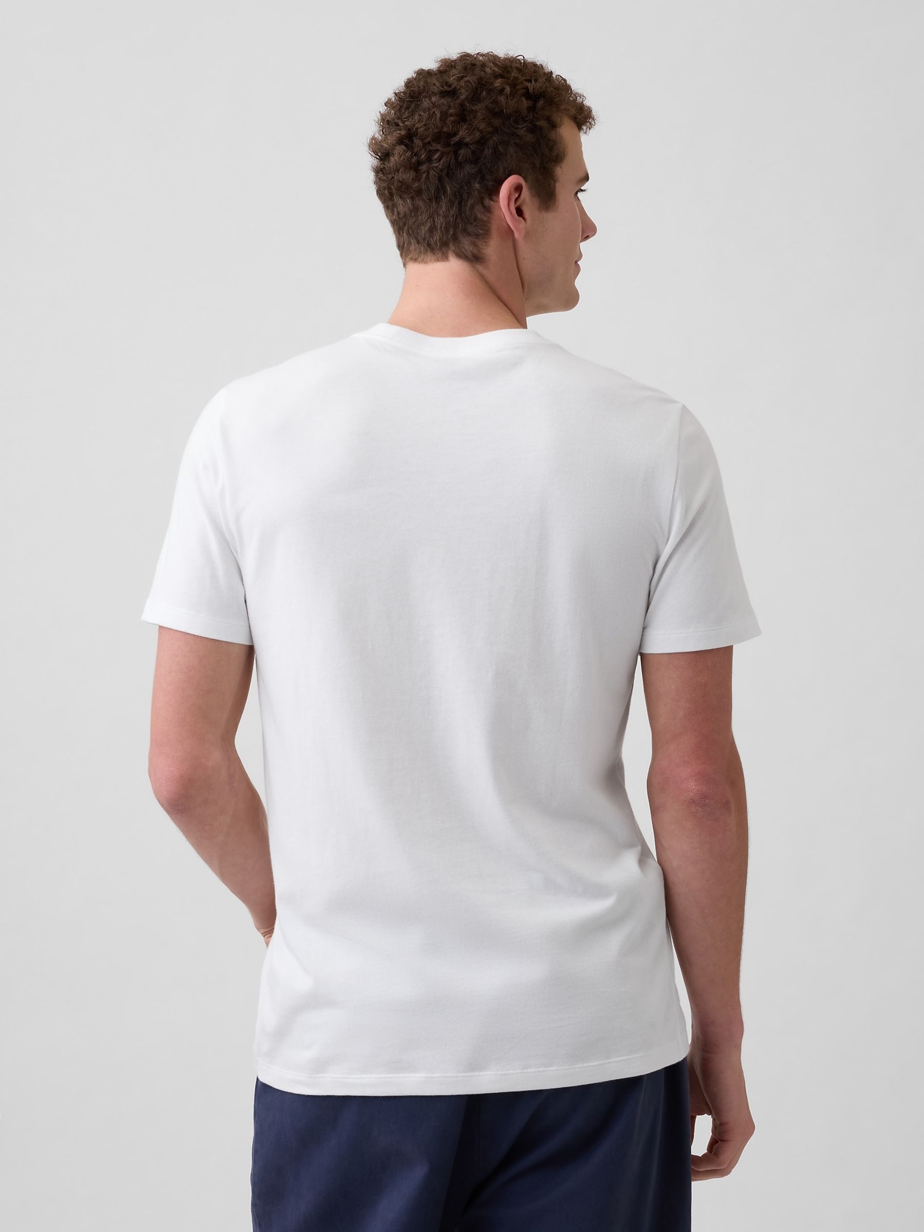 White Everyday Soft Logo T-Shirt - Image 2 of 4