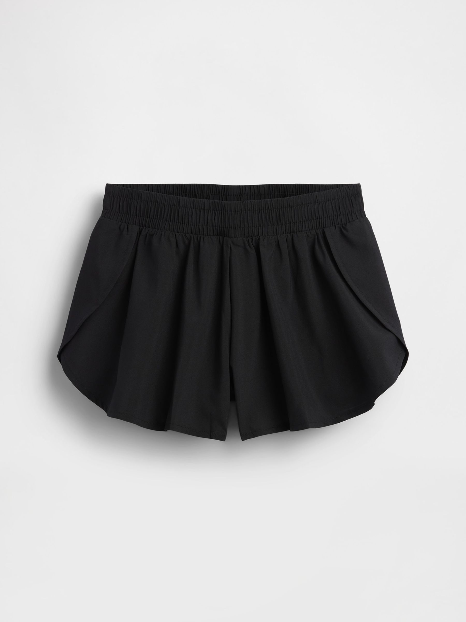 Black Quick-Dry Butterfly-Hem Run Shorts - Image 4 of 5