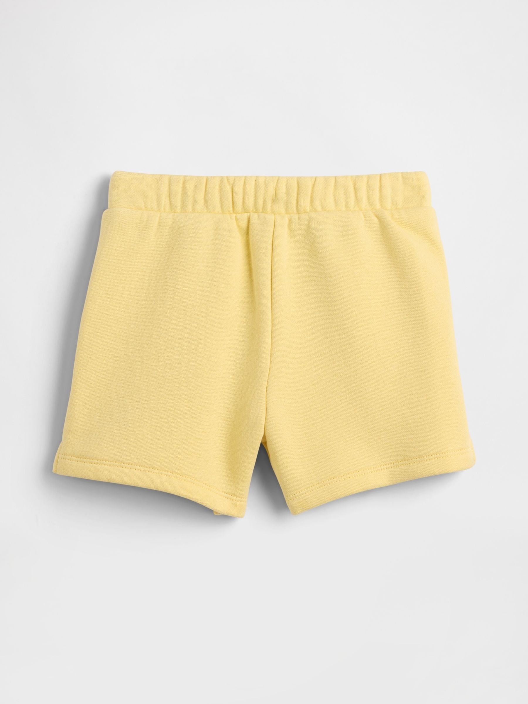 Yellow Pull On Logo Shorts - Image 2 of 3