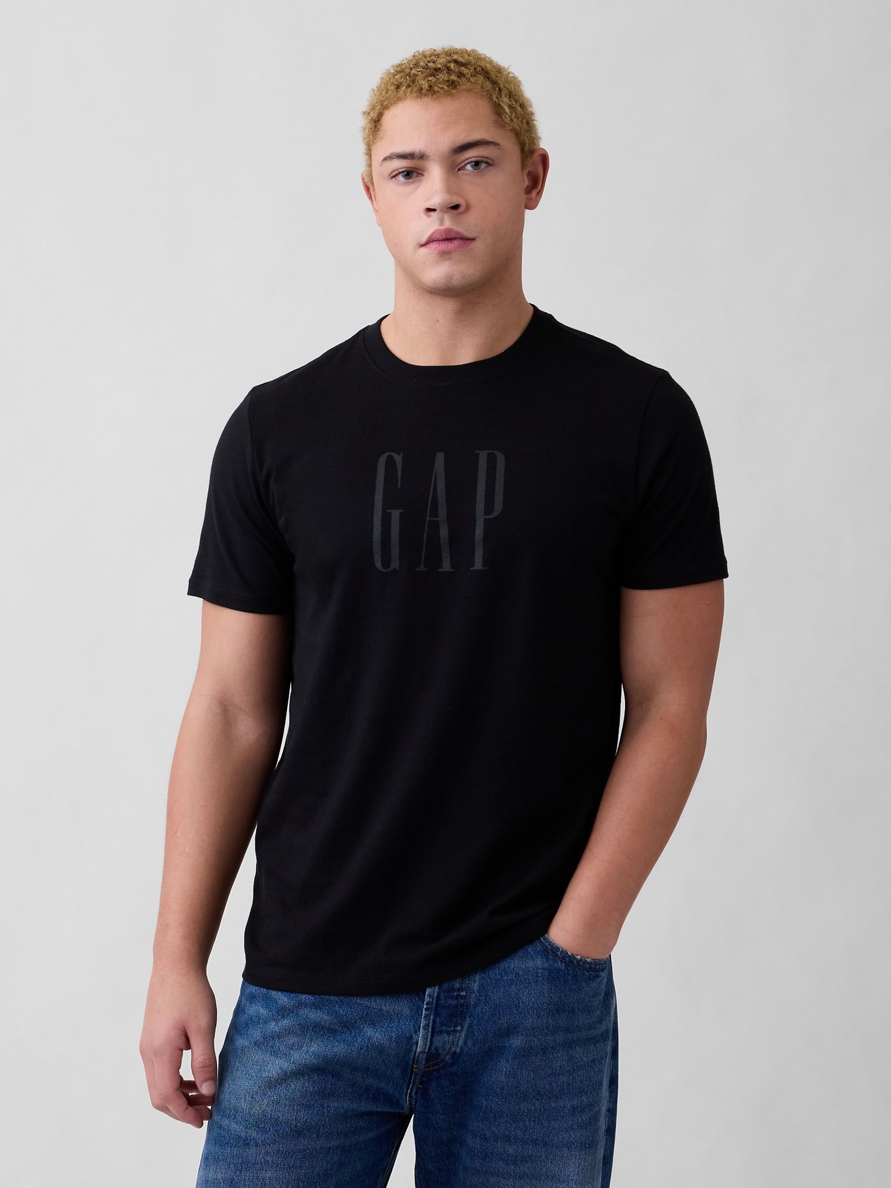 Black Everyday Soft Logo T-Shirt - Image 1 of 4
