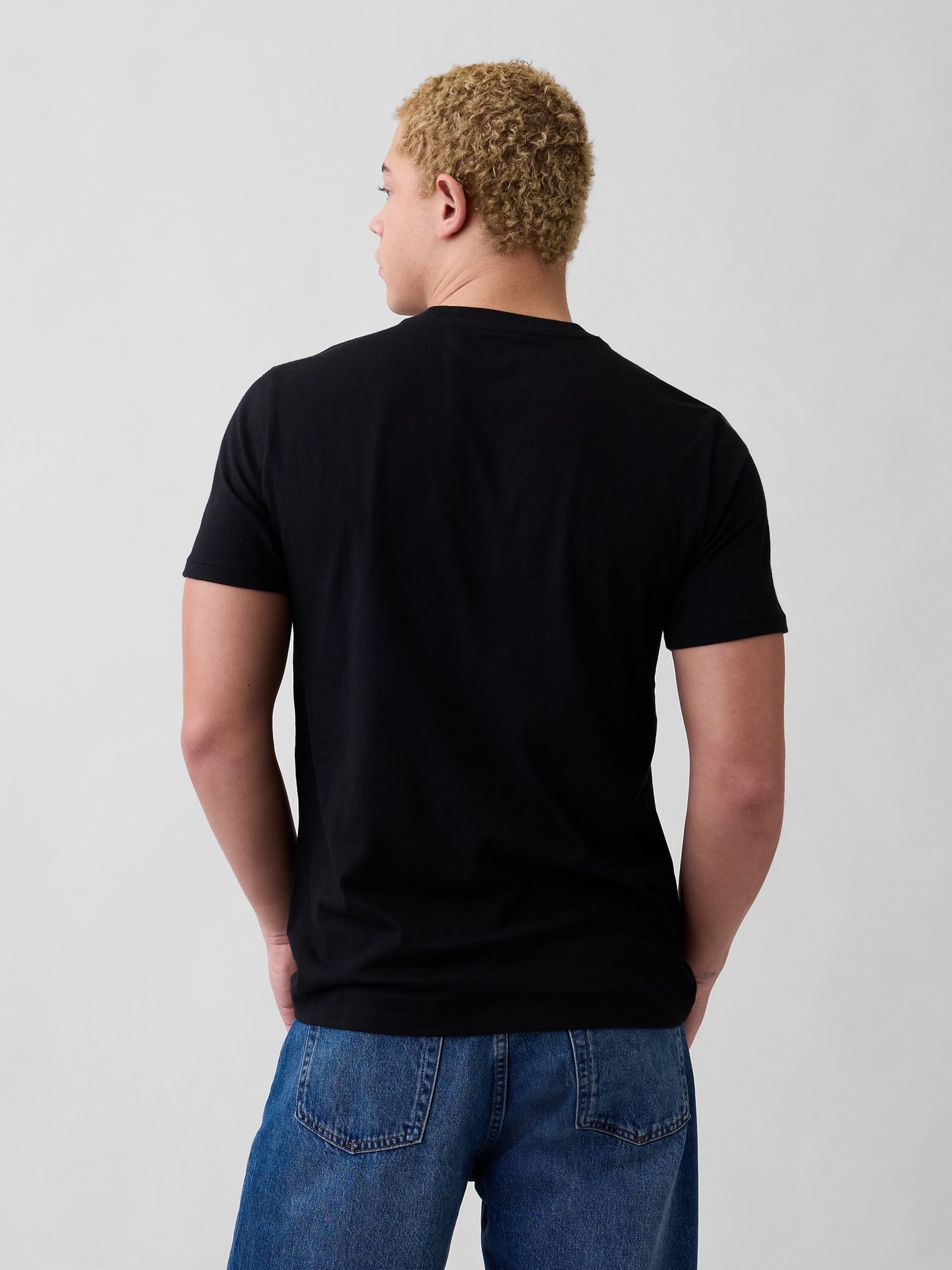 Black Everyday Soft Logo T-Shirt - Image 2 of 4