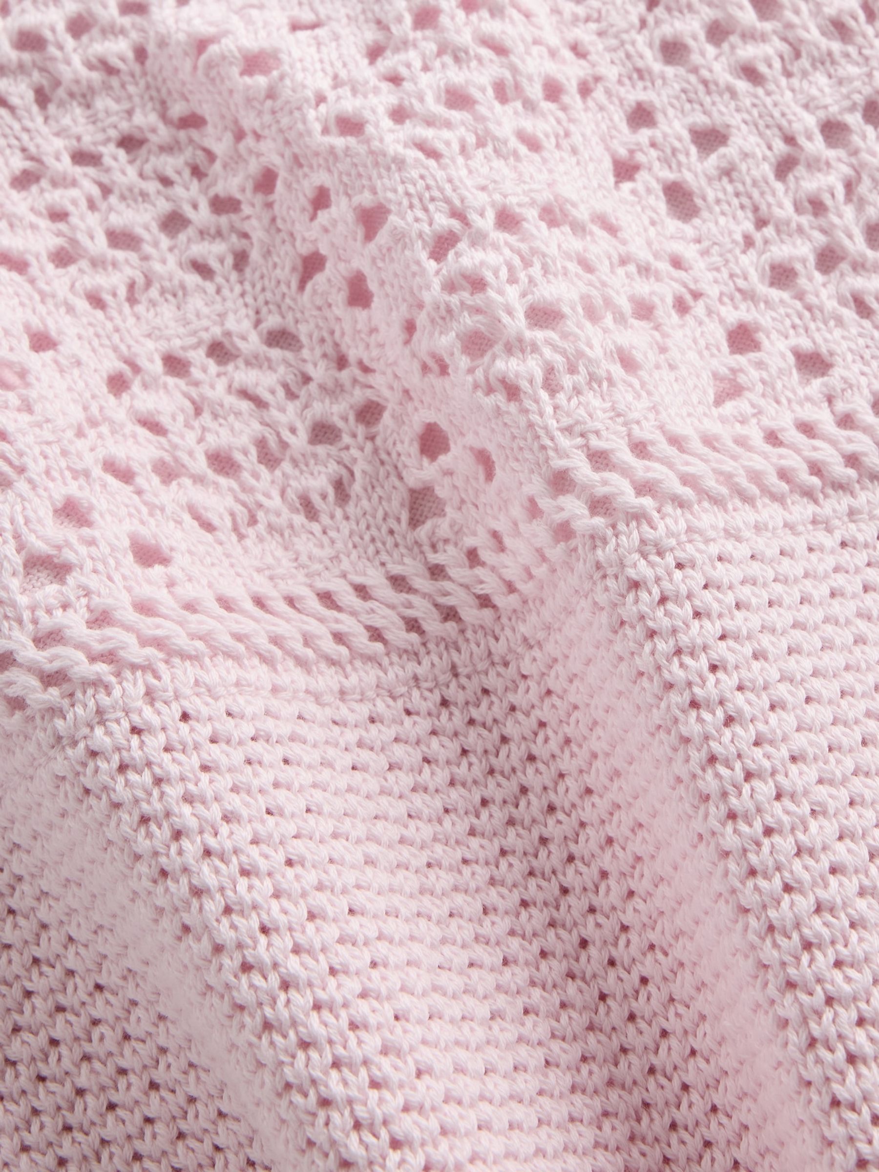 Pink Crochet Knit Dress (4-13yrs) - Image 4 of 4