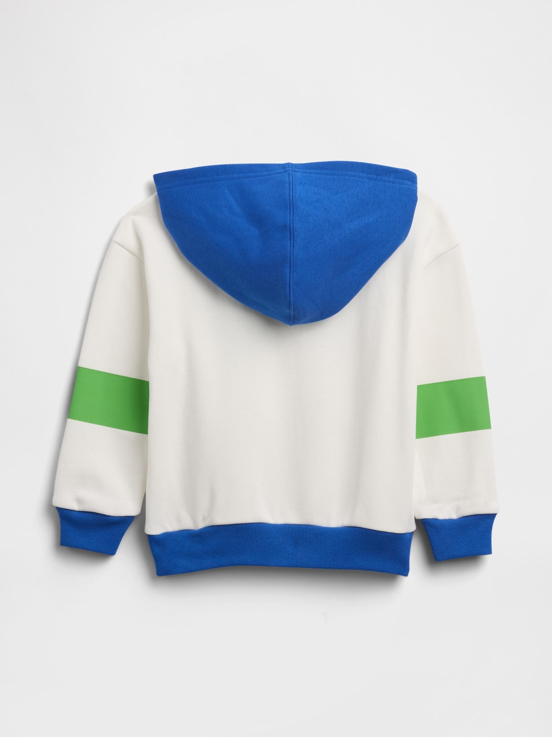 White Relaxed Colourblock Logo Hoodie - Image 2 of 3