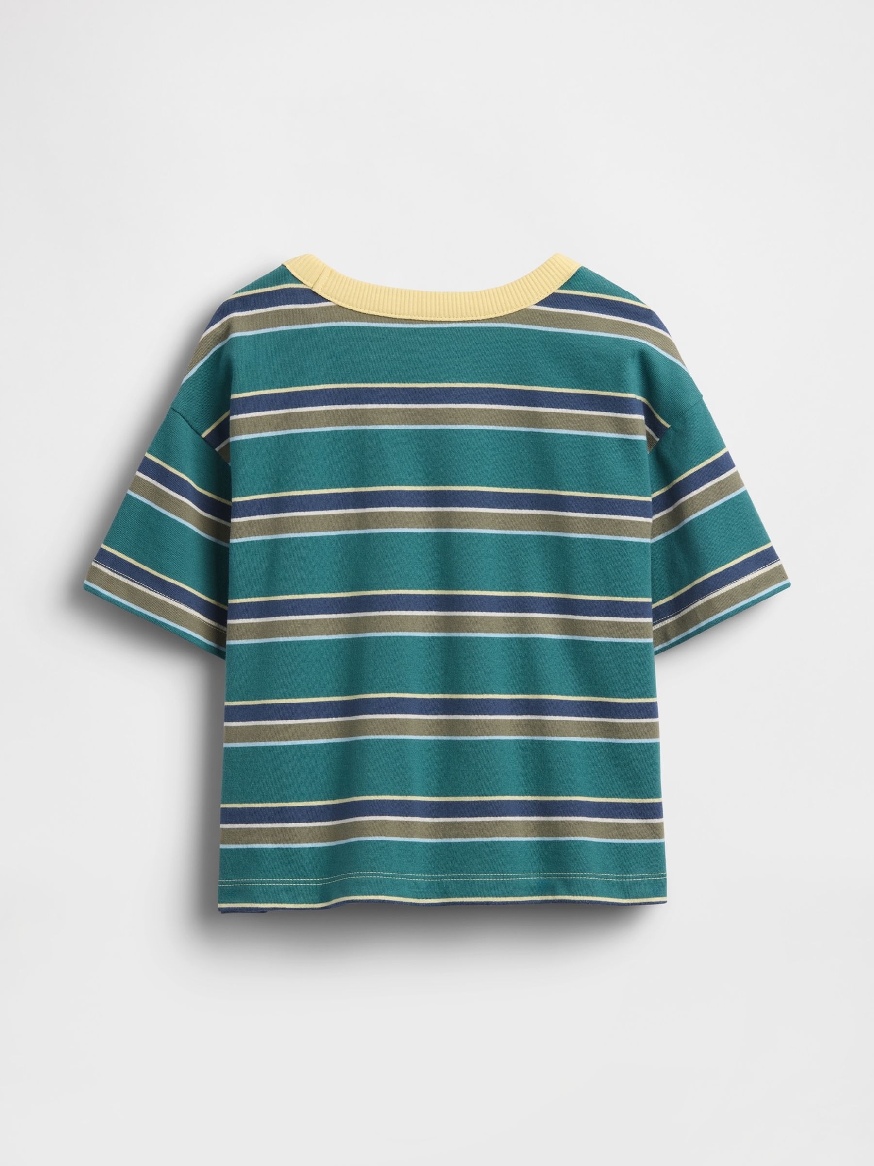 Green striped Boxy T-Shirt - Image 2 of 2