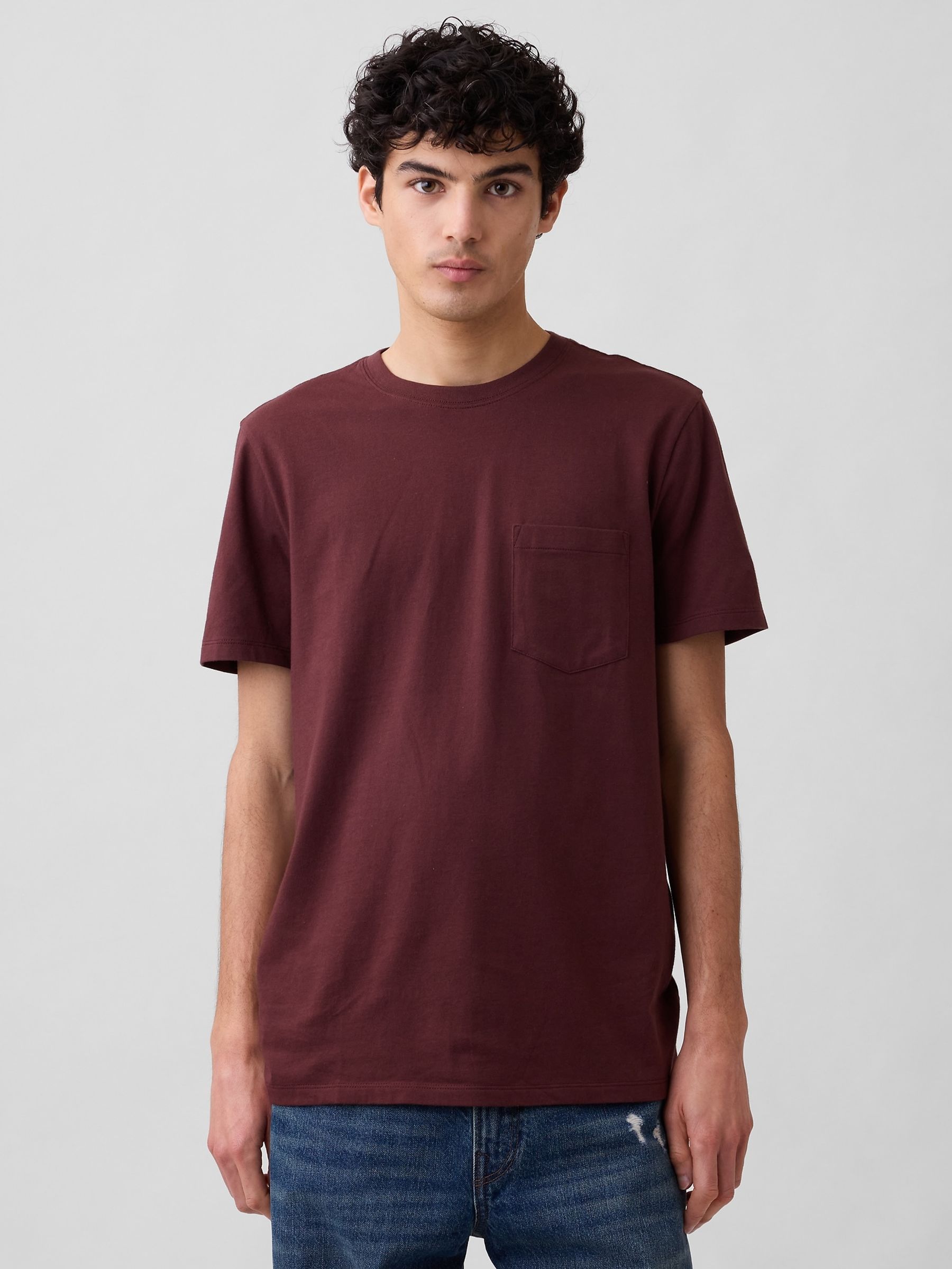 Brown Everyday Soft Pocke T-shirt - Image 1 of 5 Brown Everyday Soft Pocke T-shirt - Image 1 of 5