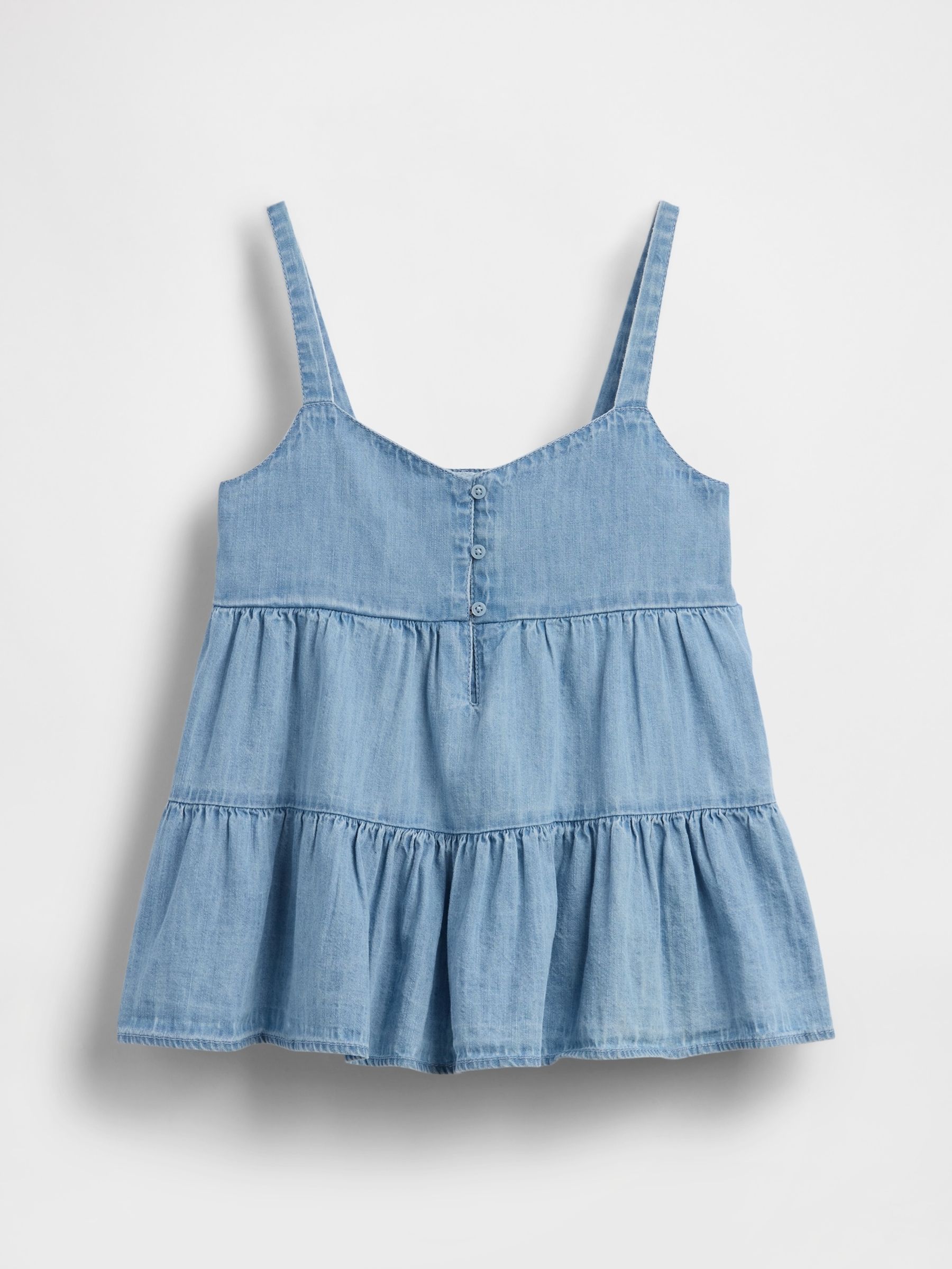 Blue Denim Tiered Vest - Image 4 of 5