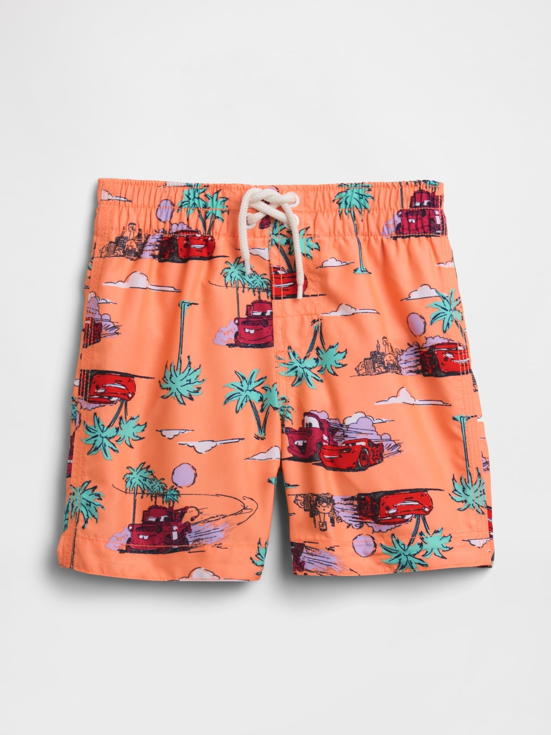 Orange Cars Disney Swim Trunks - Image 1 of 3