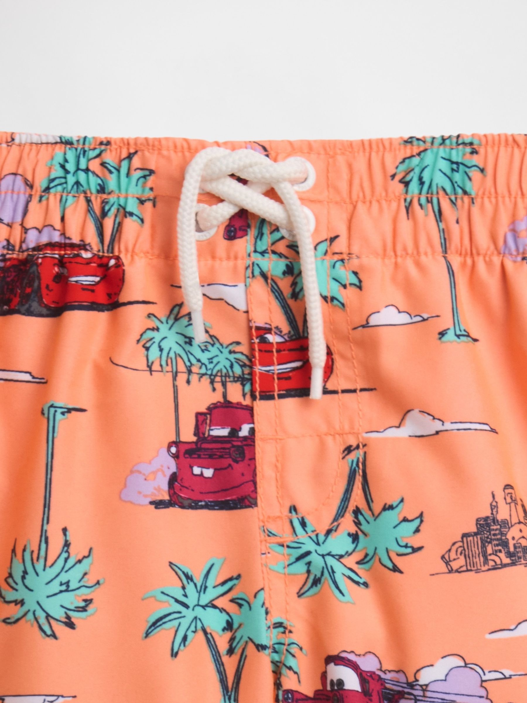 Orange Cars Disney Swim Trunks - Image 3 of 3