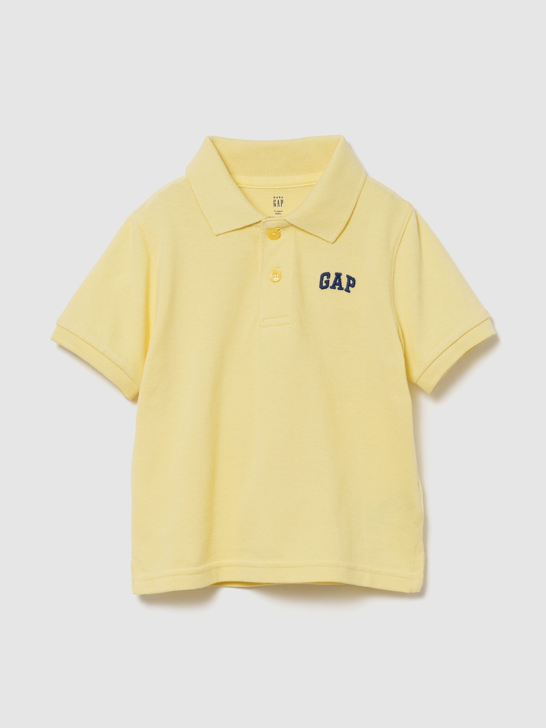 Yellow Logo Pique Polo Shirt - Image 1 of 3