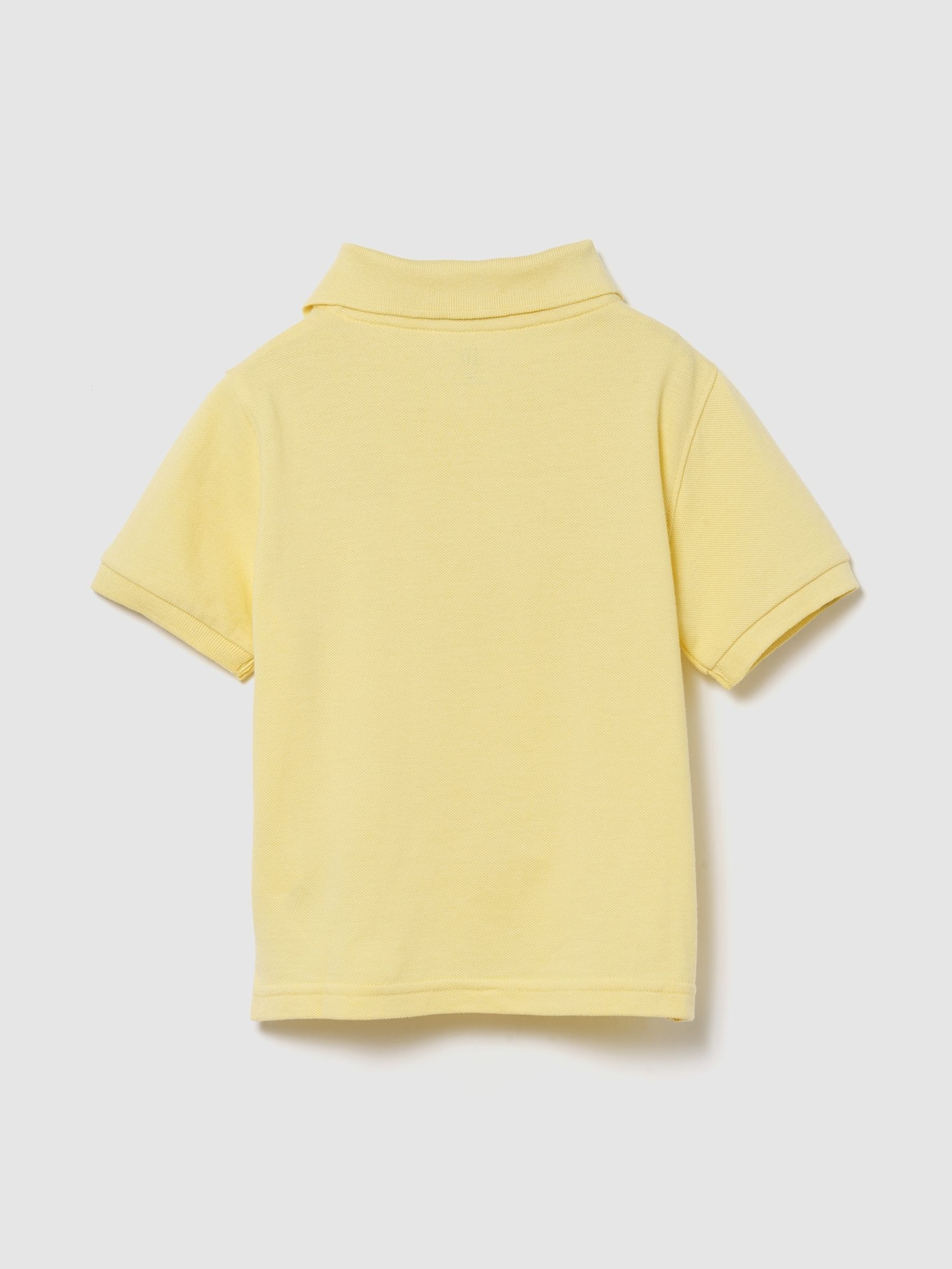 Yellow Logo Pique Polo Shirt - Image 2 of 3