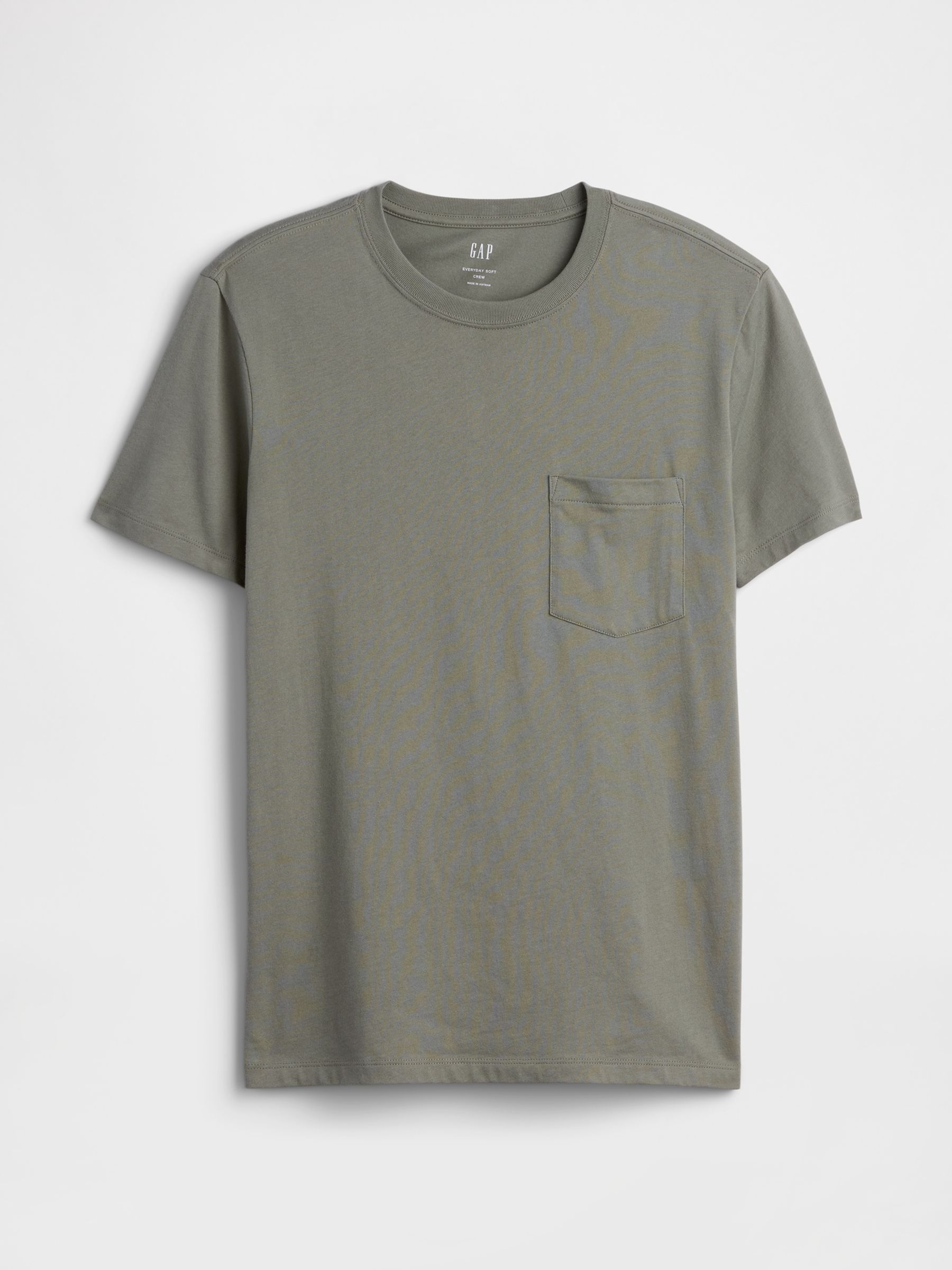 Sage Green Everyday Soft Pocke T-shirt - Image 4 of 5