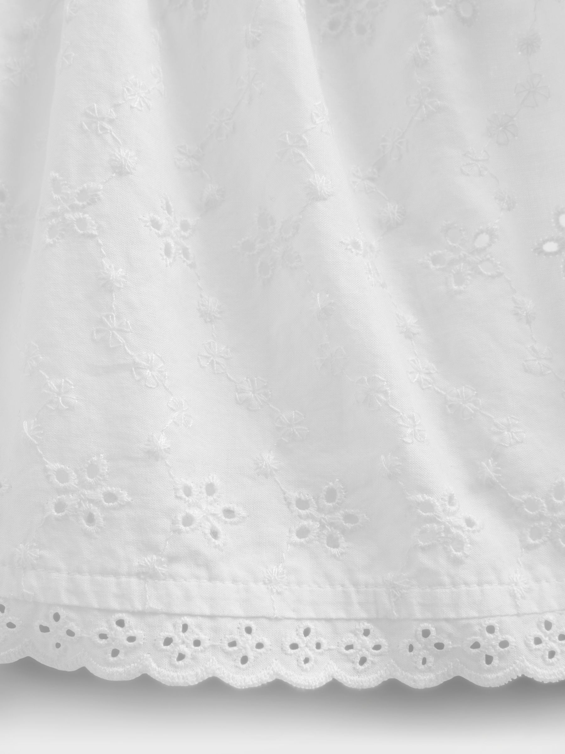 White Eyelet Foldover Skort - Image 3 of 5