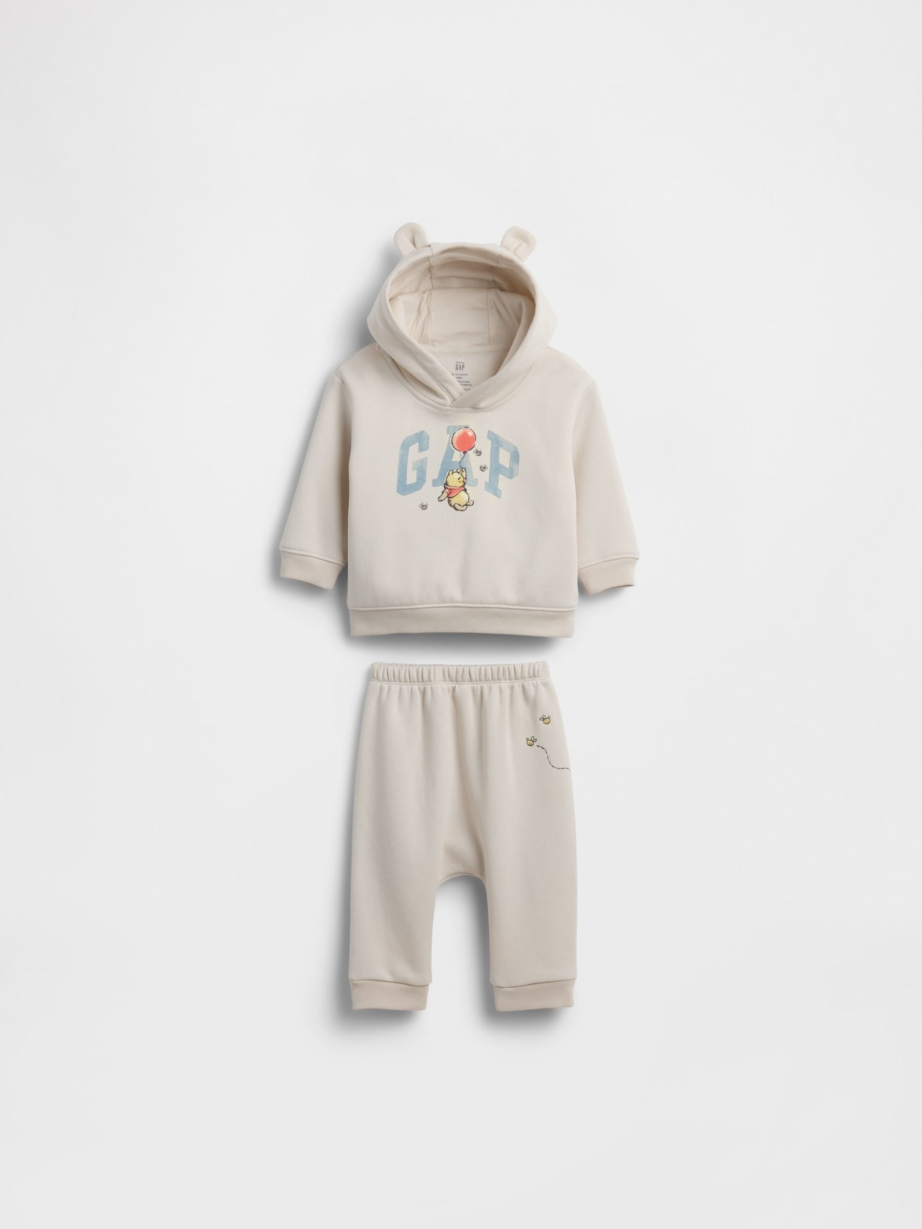 Grey Winnie The Pooh VintageSoft Hoodie Set - Image 1 of 3