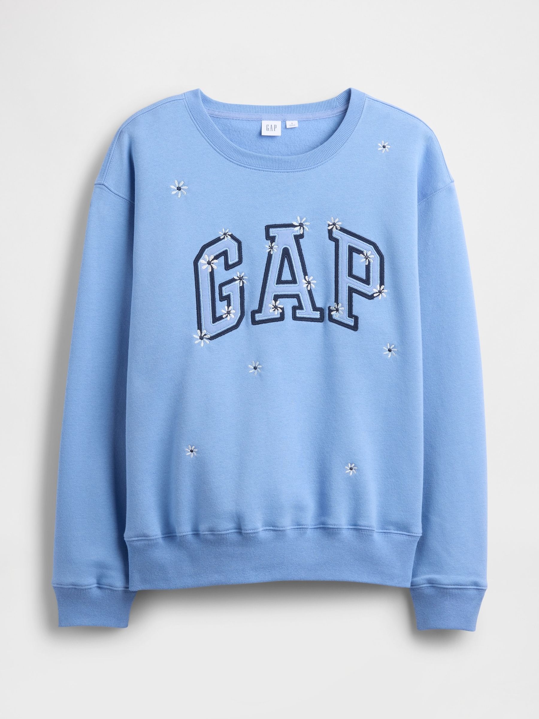 Blue Floral Logo Sweatshirt - Image 5 of 5