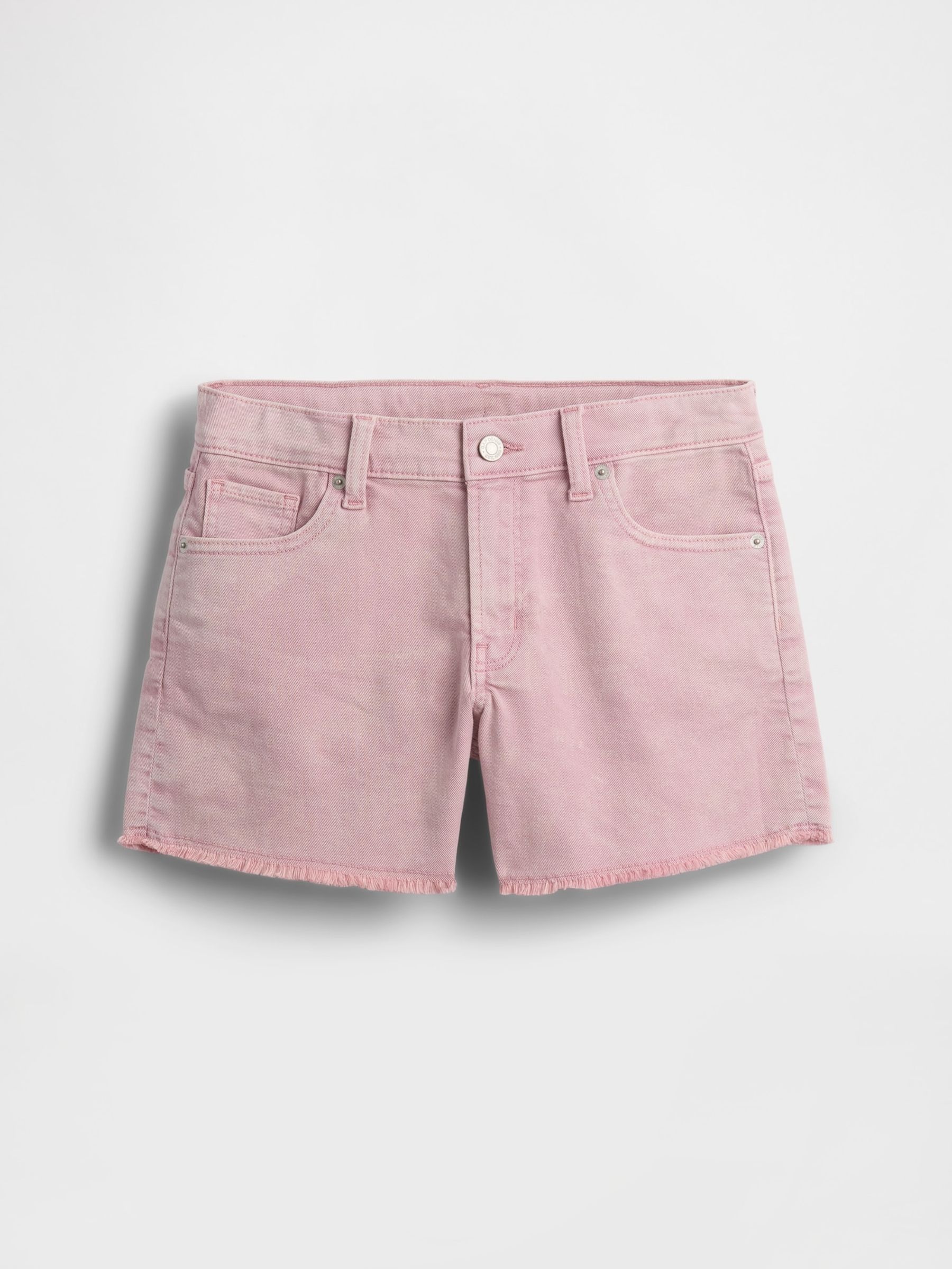 Pink Low Rise Stride Denim Shorts - Image 4 of 5
