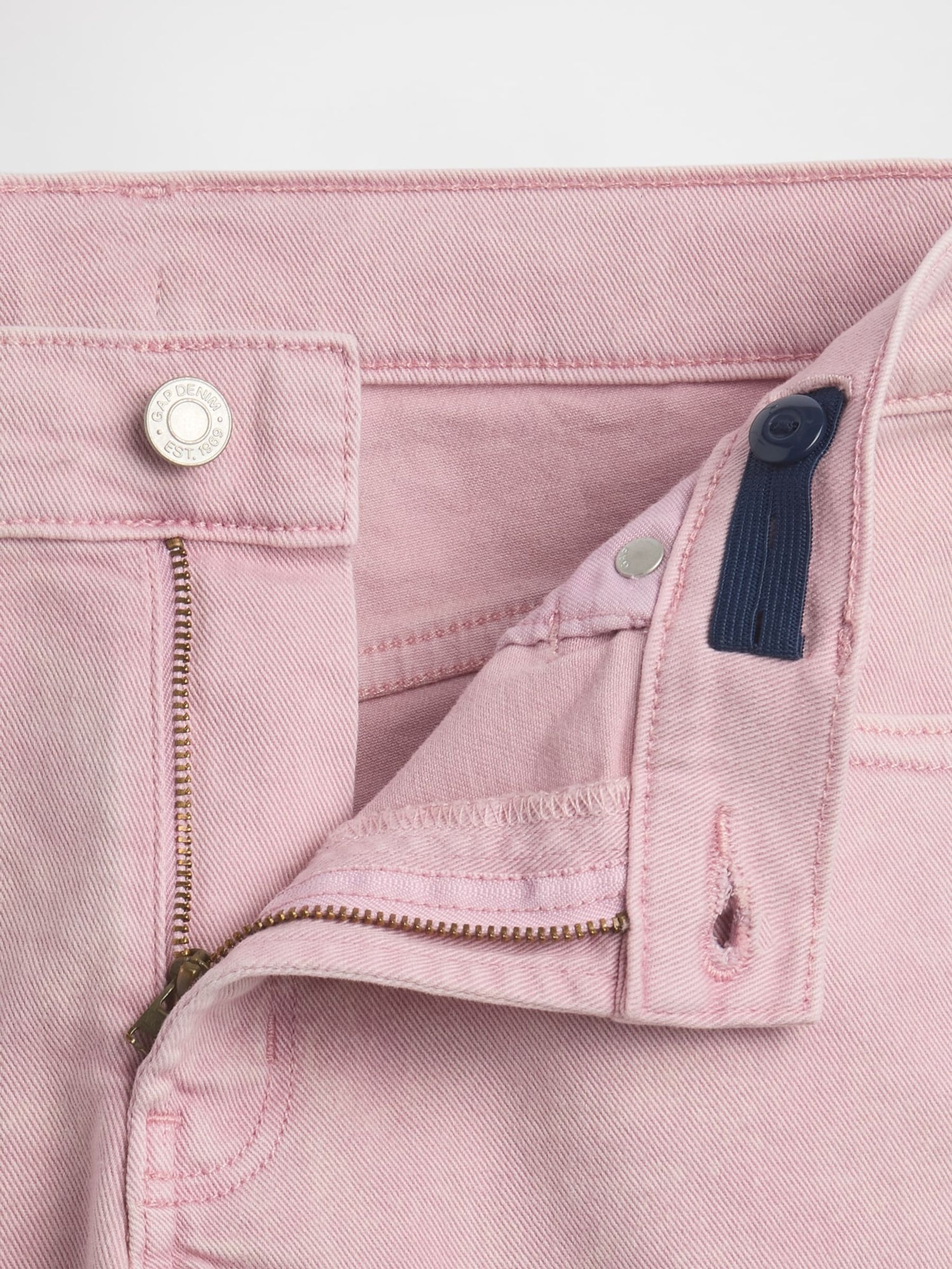 Pink Low Rise Stride Denim Shorts - Image 5 of 5