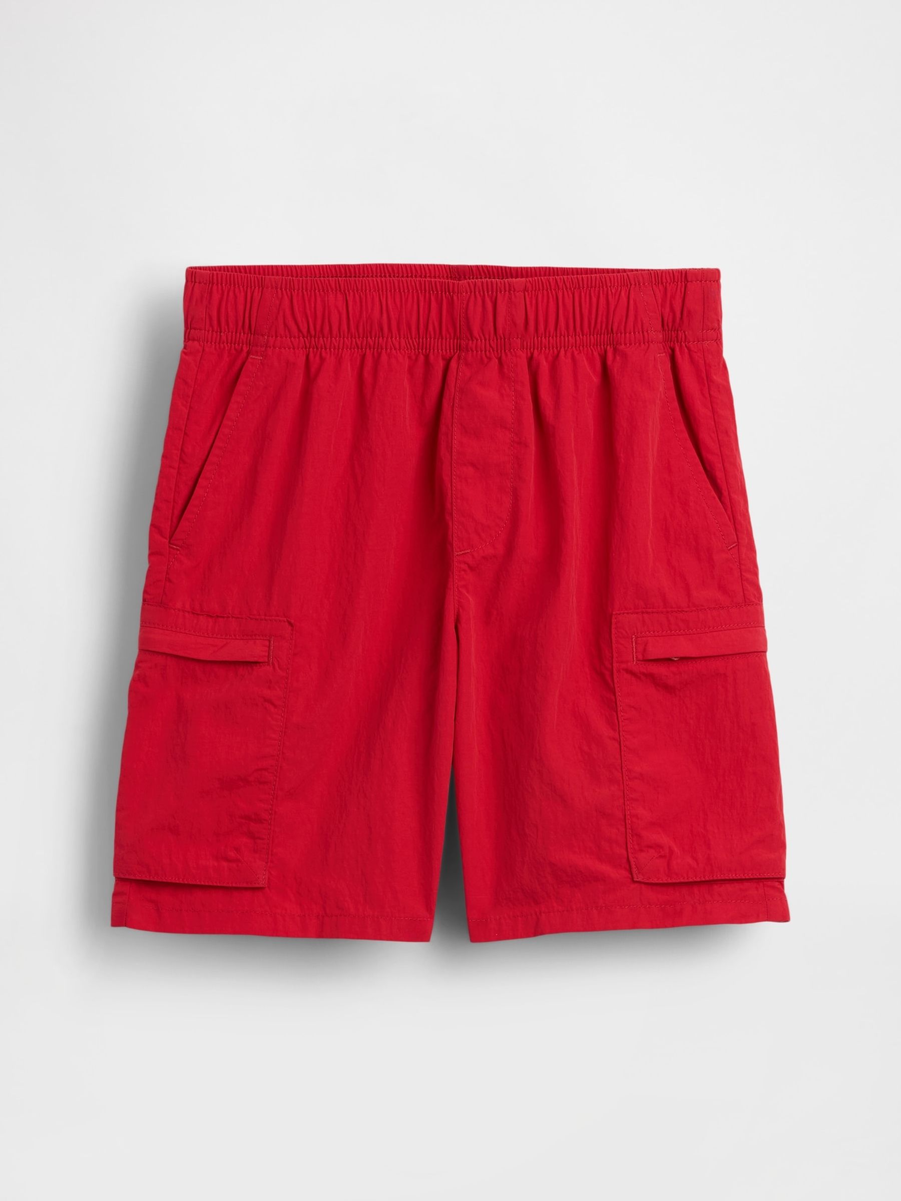 Red Relaxed Quick-Dry Cargo Shorts - Image 4 of 5