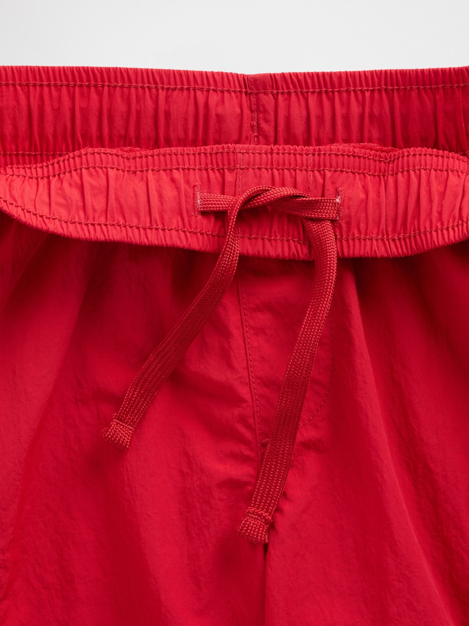 Red Relaxed Quick-Dry Cargo Shorts - Image 5 of 5