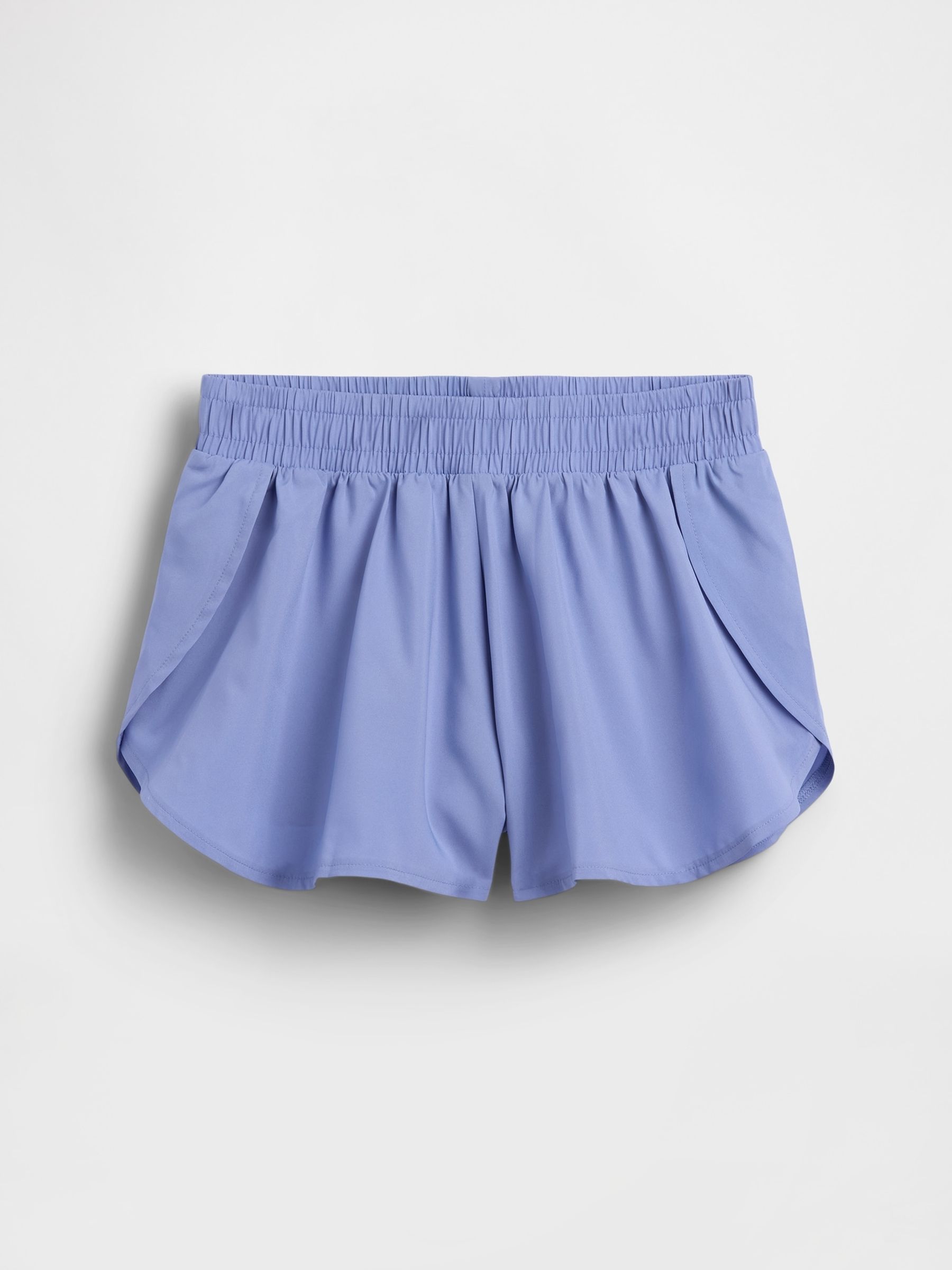 Blue Quick-Dry Butterfly-Hem Run Shorts - Image 4 of 5