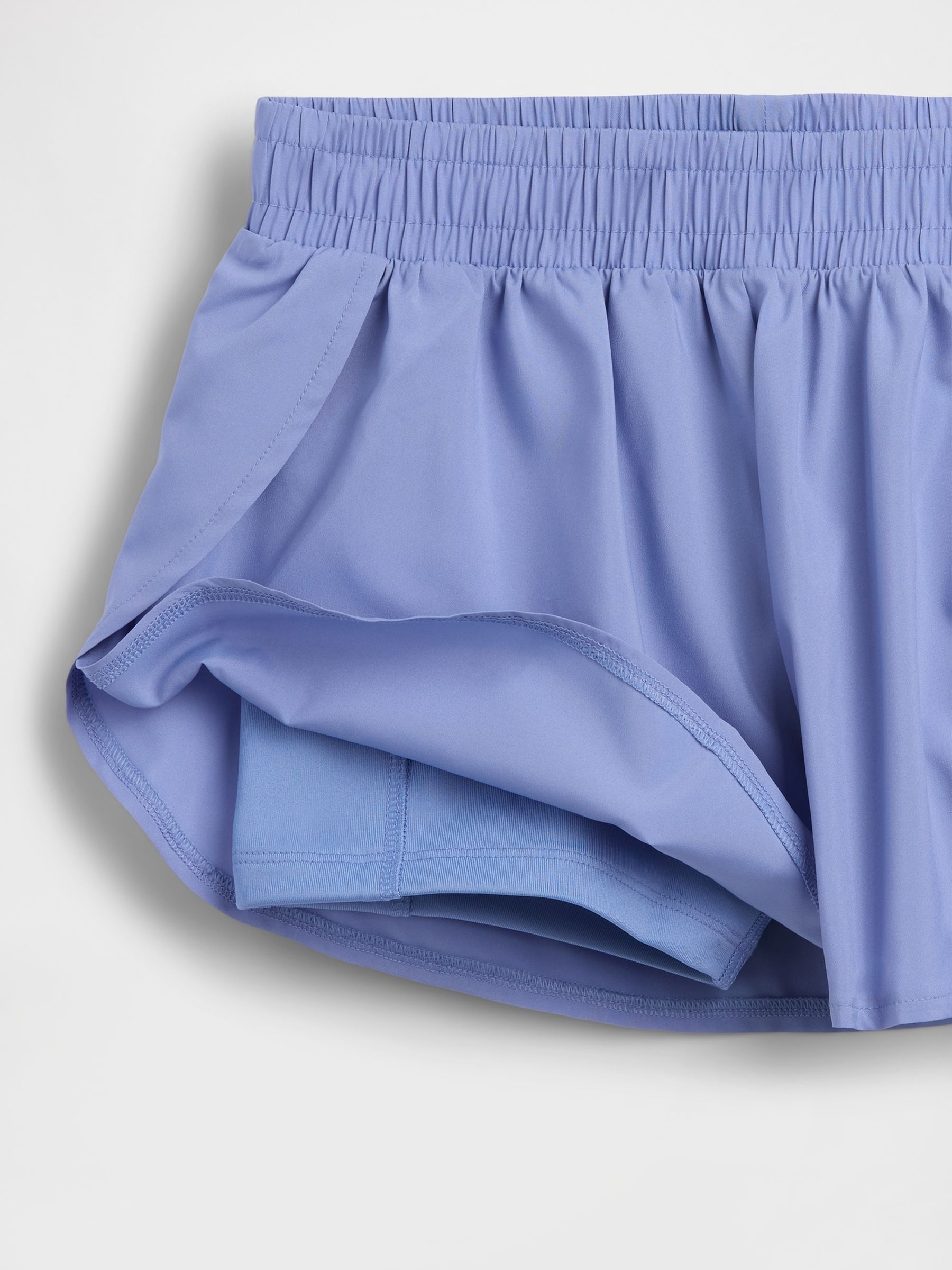 Blue Quick-Dry Butterfly-Hem Run Shorts - Image 5 of 5