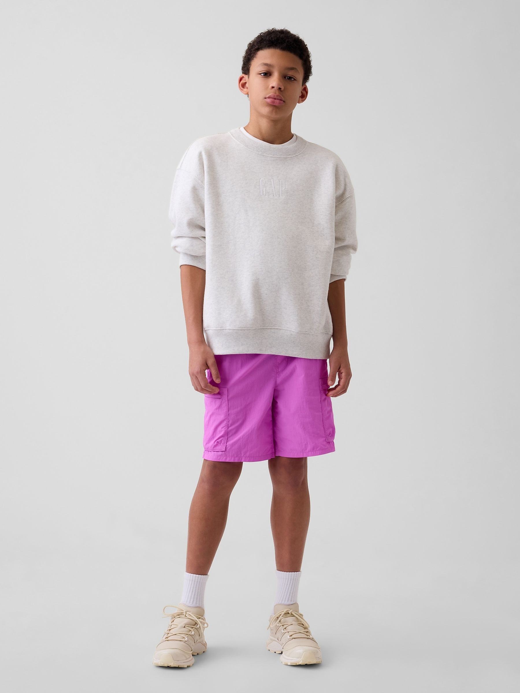 Pink Relaxed Quick-Dry Cargo Shorts - Image 1 of 1