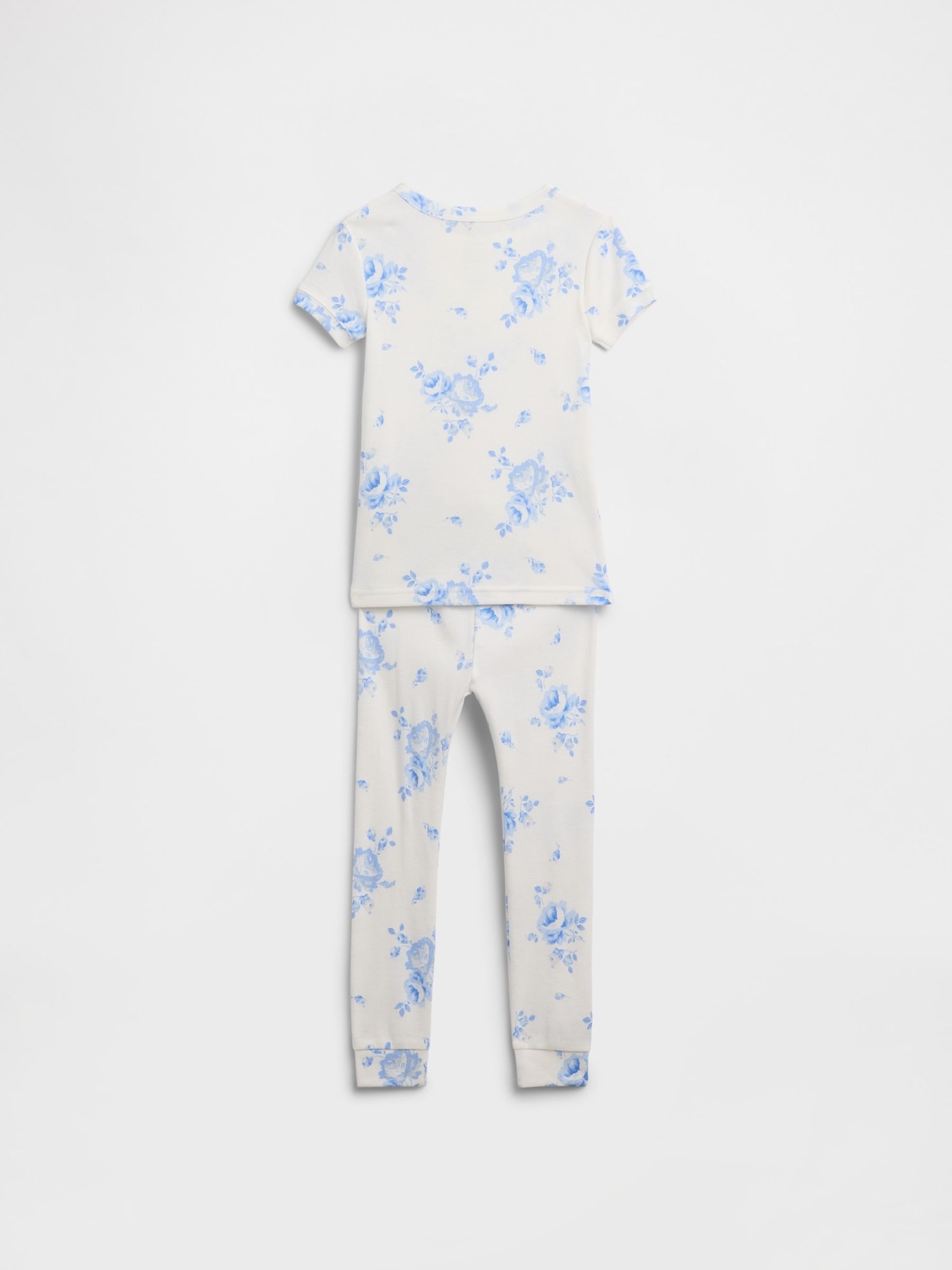 Blue Floral Cotton pyjamas Set - Image 2 of 3