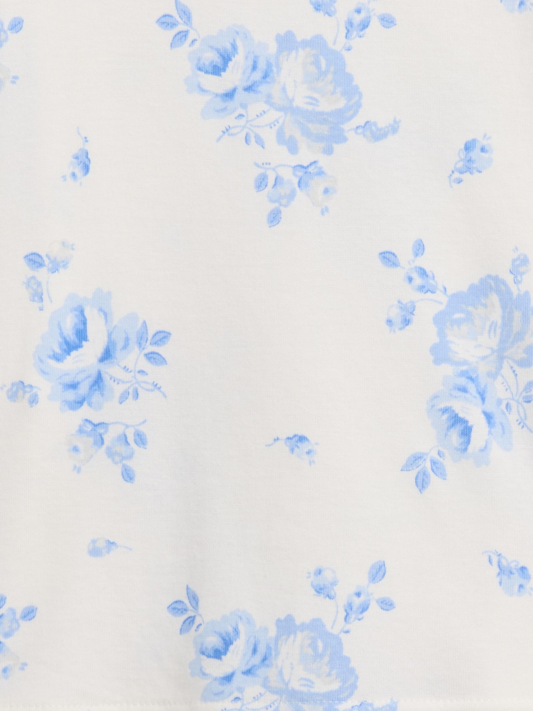 Blue Floral Cotton pyjamas Set - Image 3 of 3