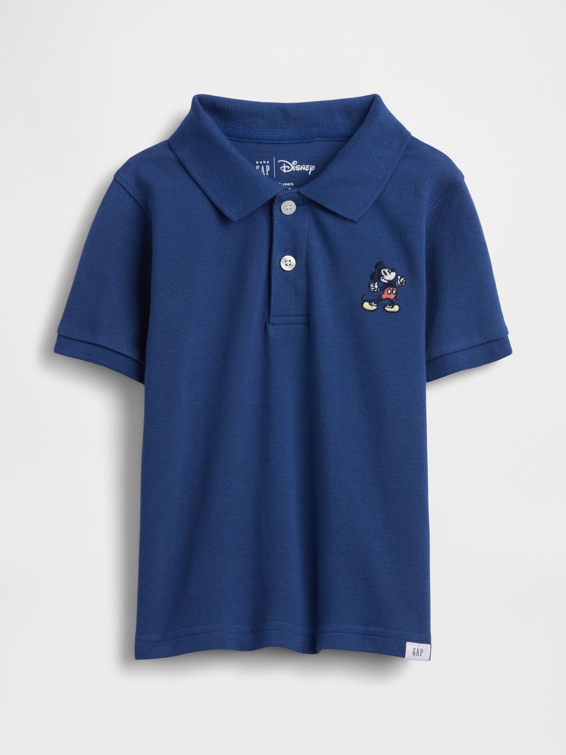 Navy Mickey Mouse Disney Pique Polo Shirt - Image 1 of 3