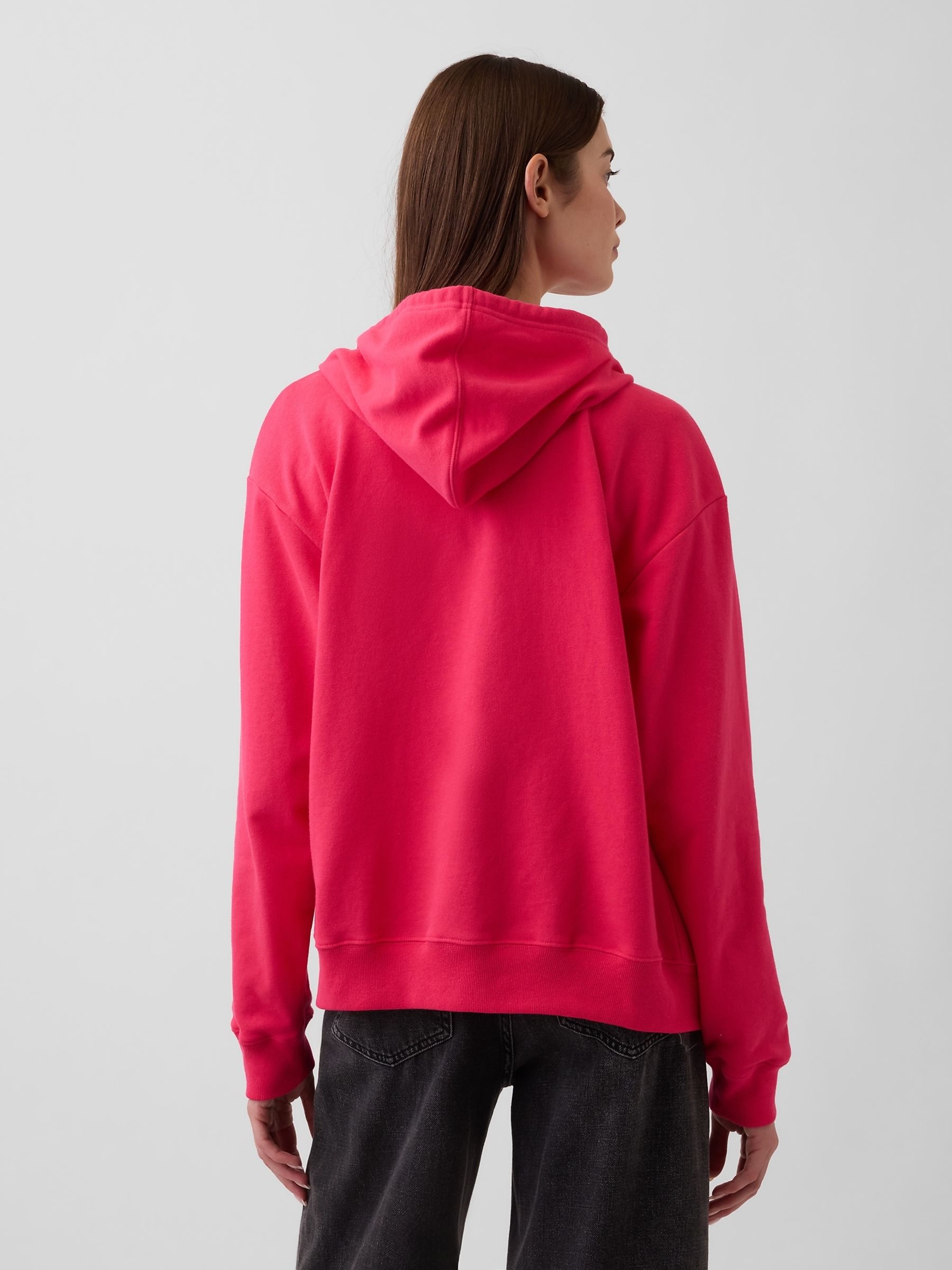 Pink Relaxed Logo Zip Hoodie - Image 2 of 4