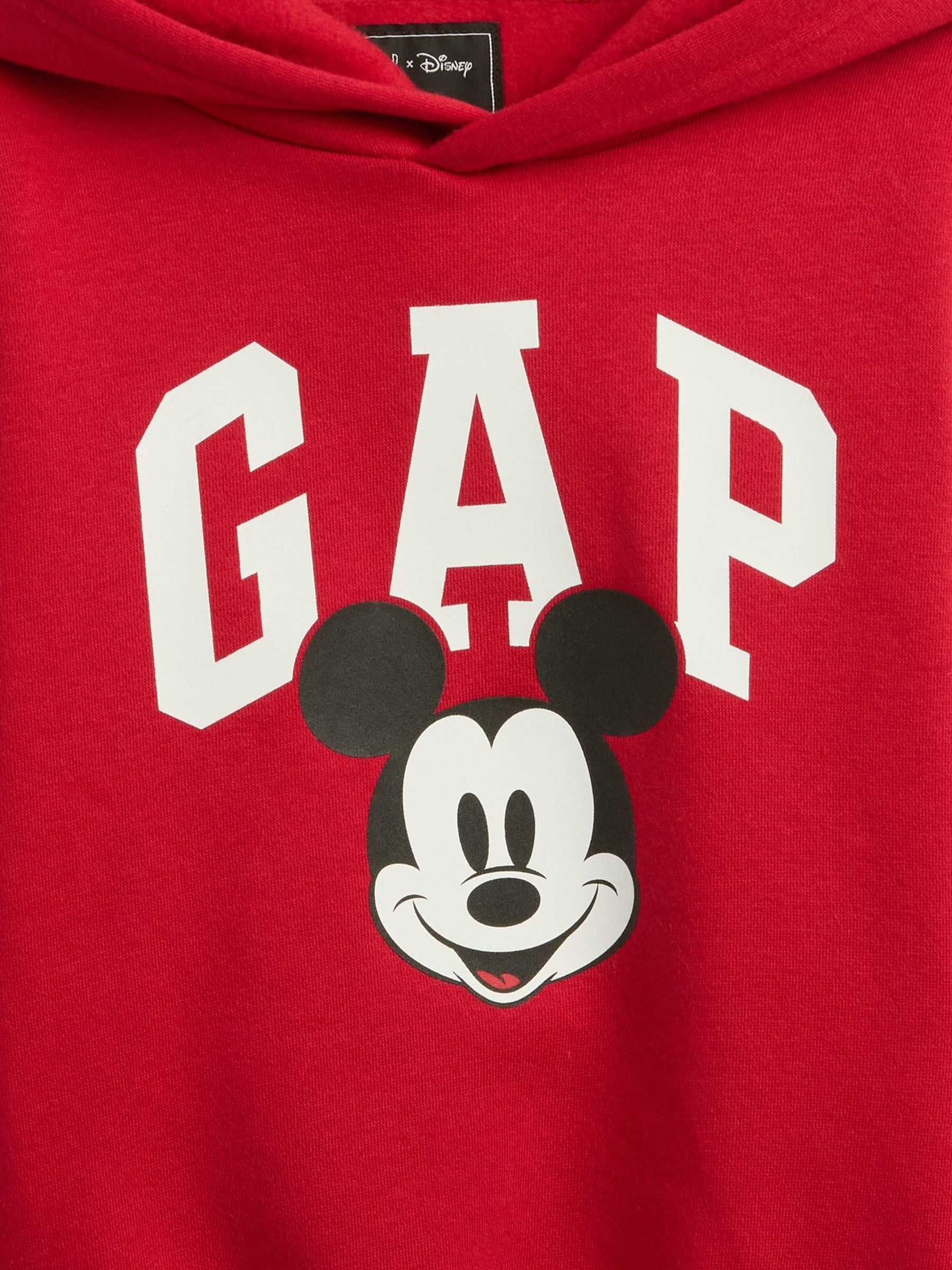 Red Disney Mickey Mouse Relaxed Logo Hoodie - Image 4 of 4