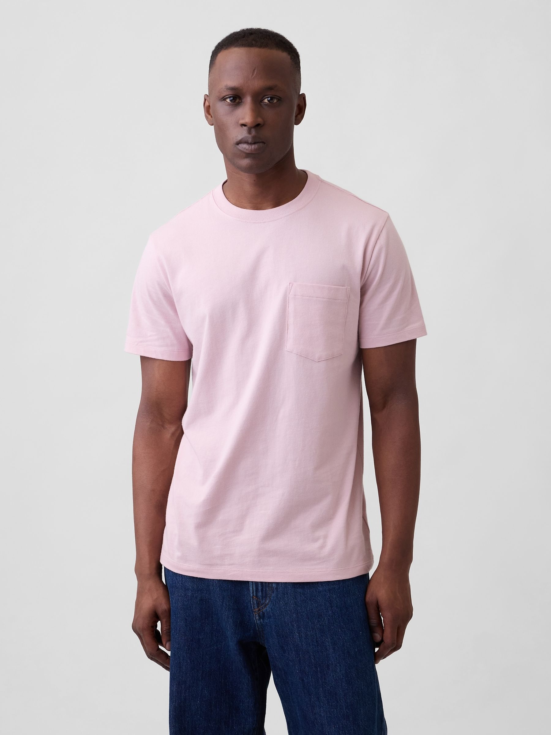 Pink Everyday Soft Pocke T-shirt - Image 1 of 5