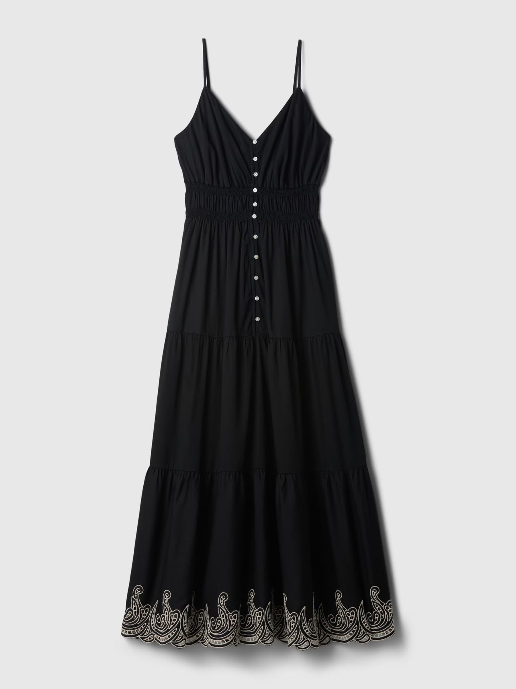 Black Tiered Midi Dress - Image 5 of 5