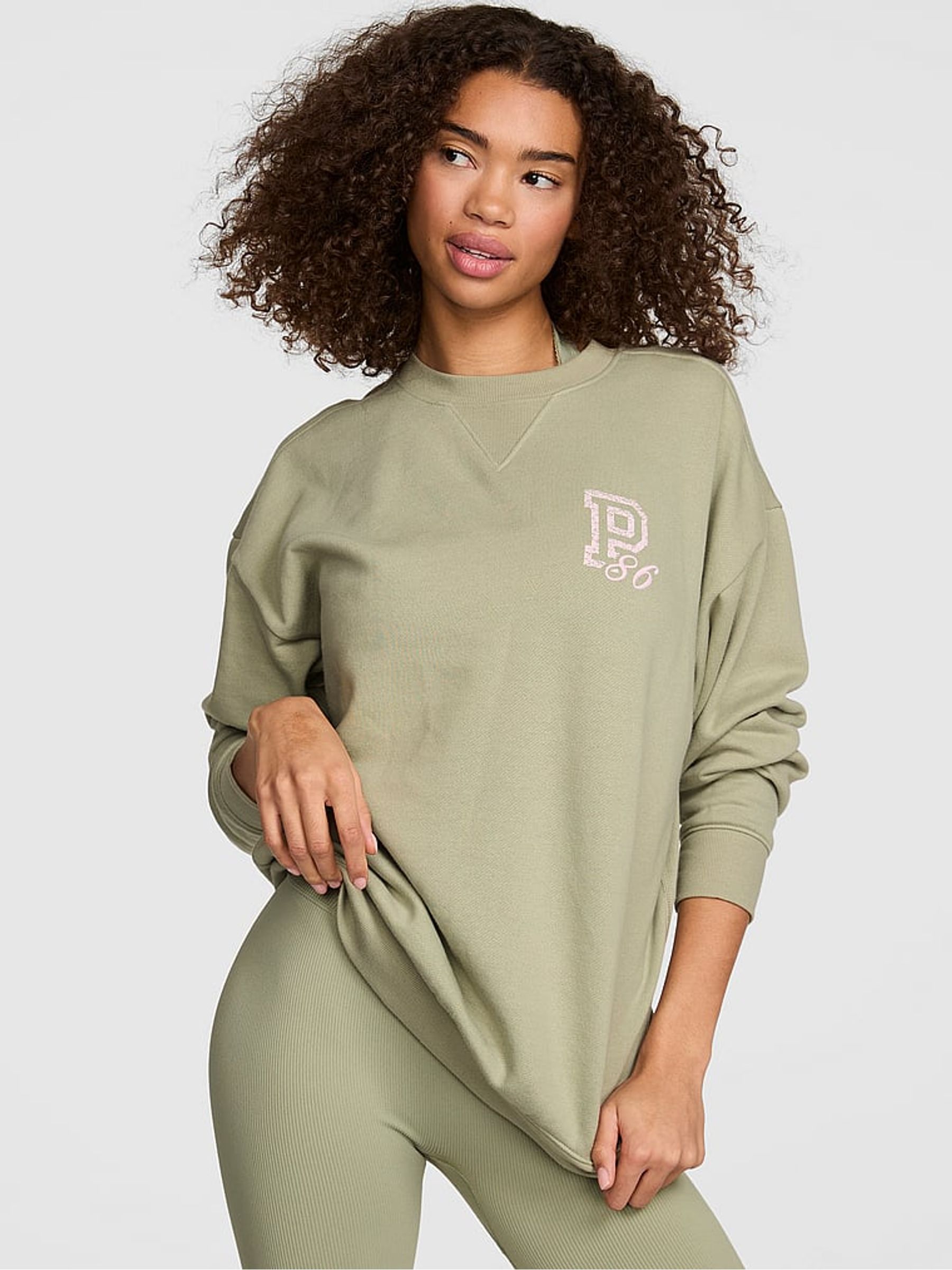 Slate Green Fleece Sweatshirt - Image 1 of 2