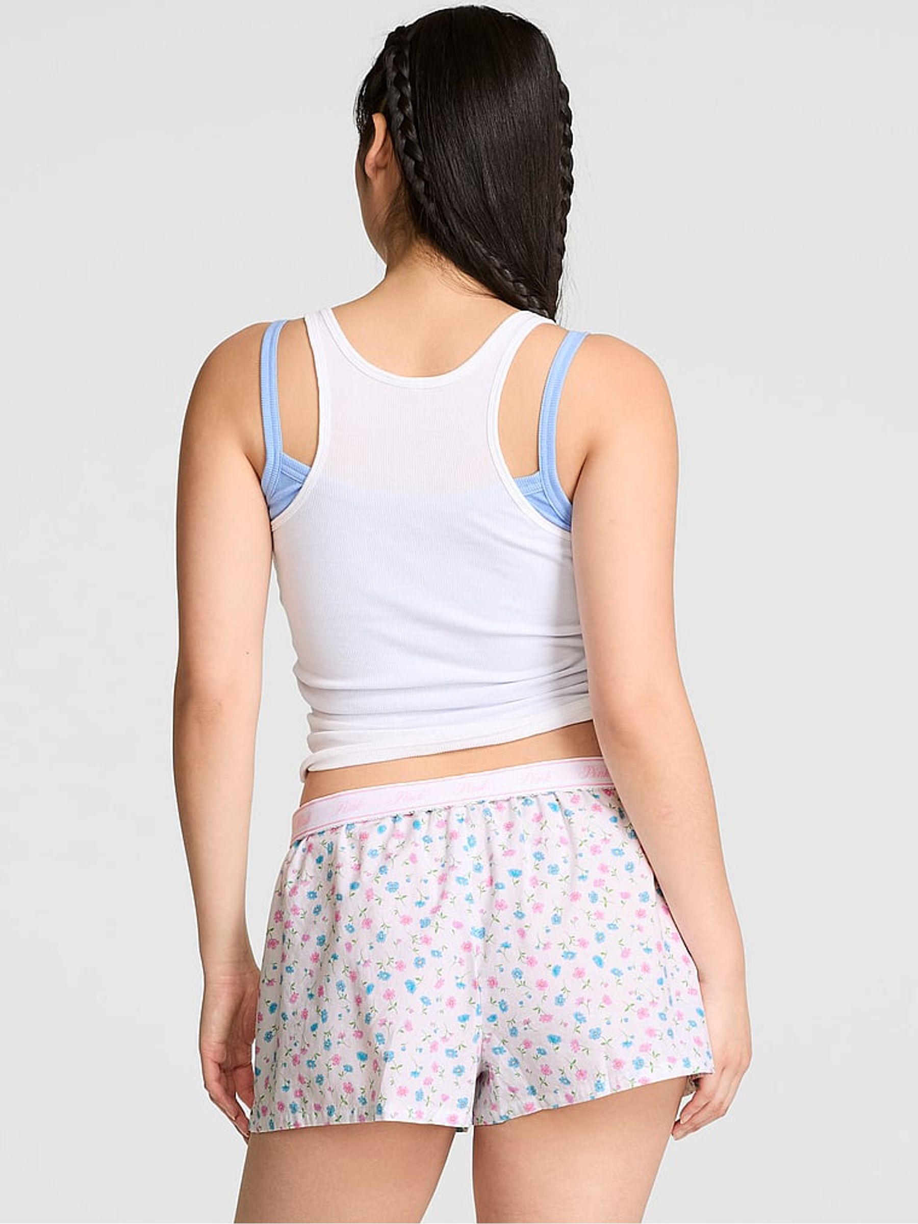 White Floral Print Pyjama Short Bottoms - Image 2 of 2