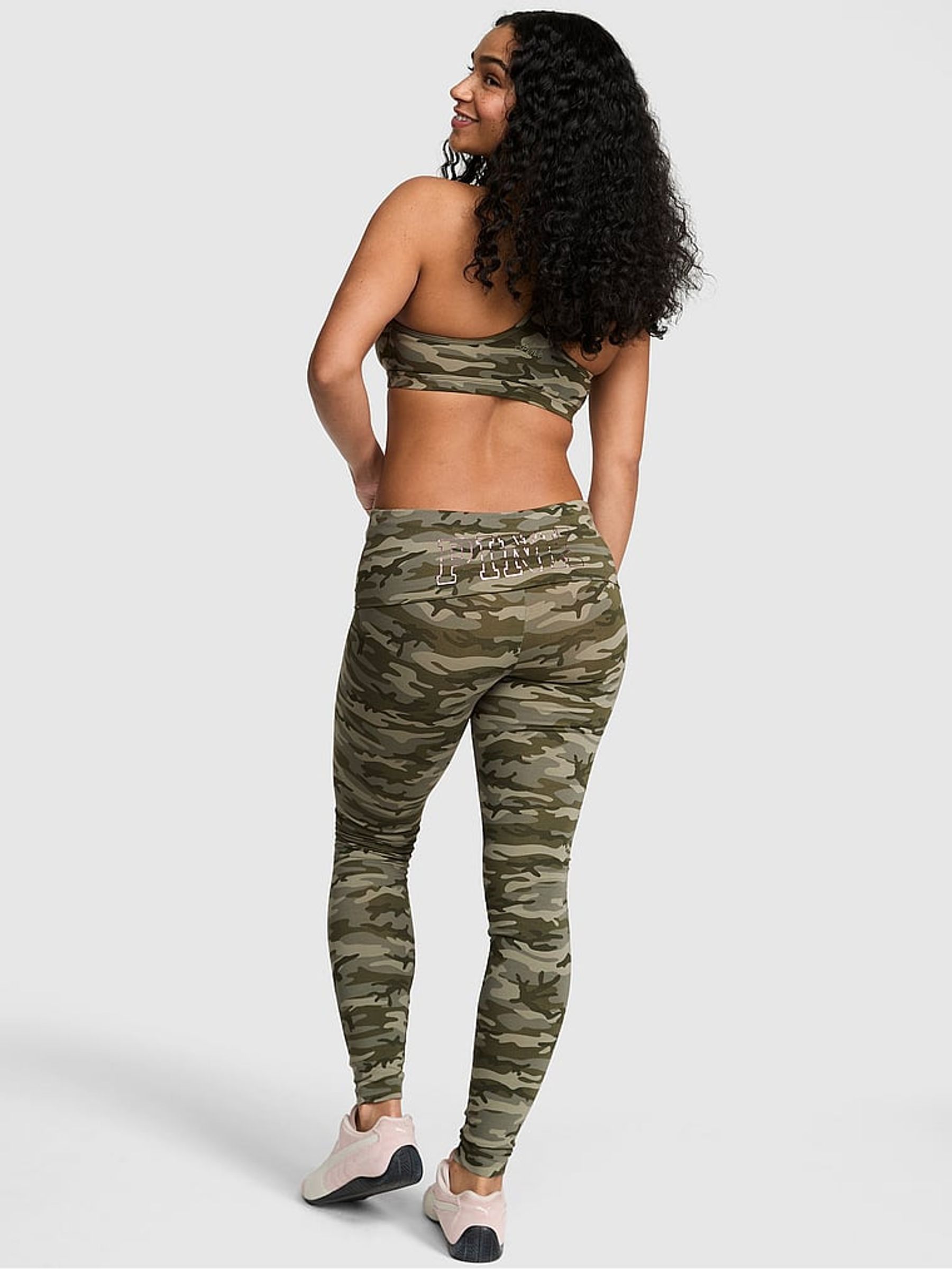 Green Camo Foldover Leggings - Image 2 of 2