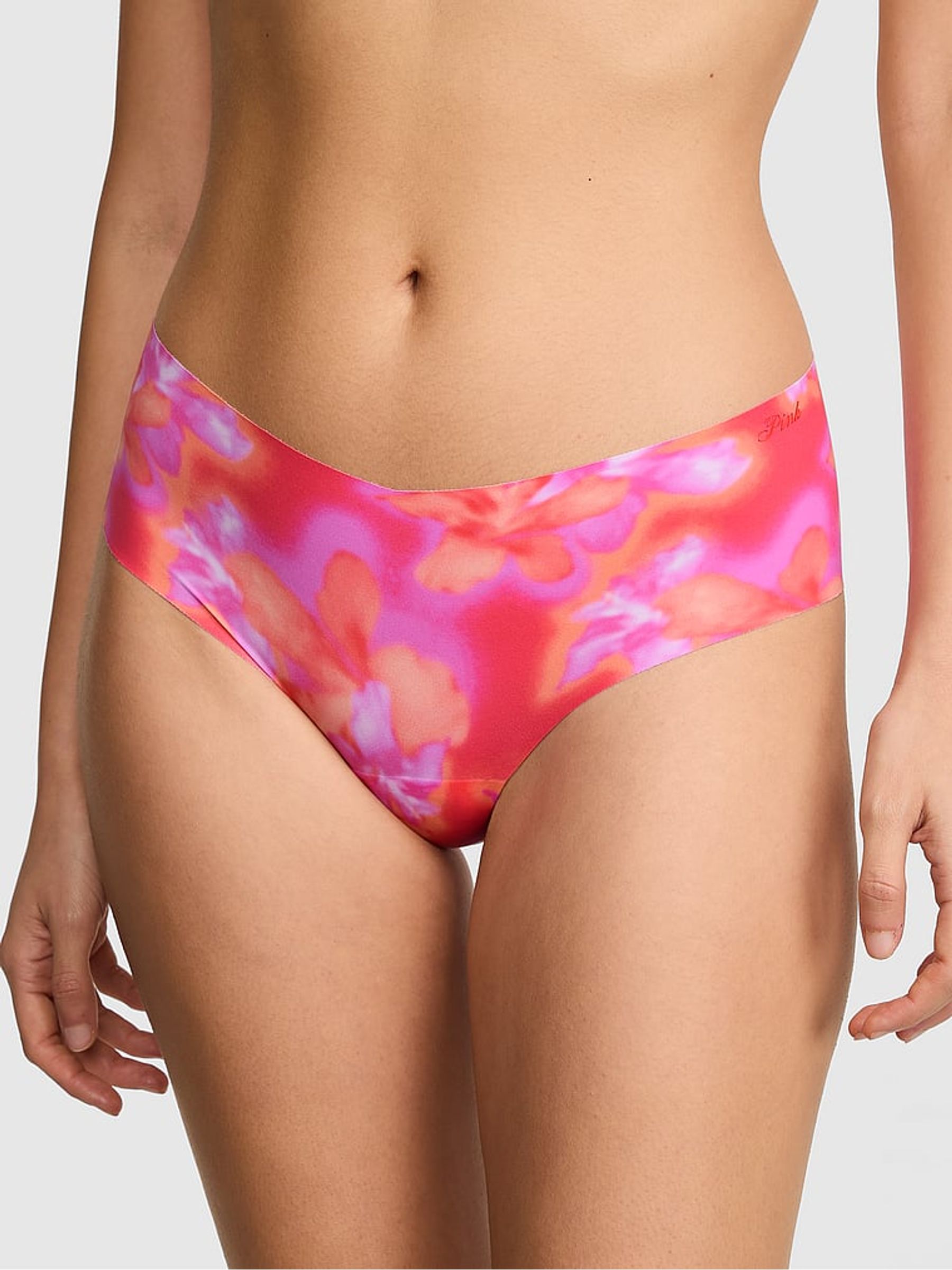 Pink Hibiscus Cheeky No Show Knickers - Image 1 of 2